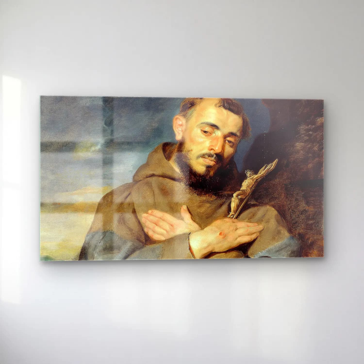 Peter Paul Rubens – Saint Francis cam tablo — sol açıdan görünüm