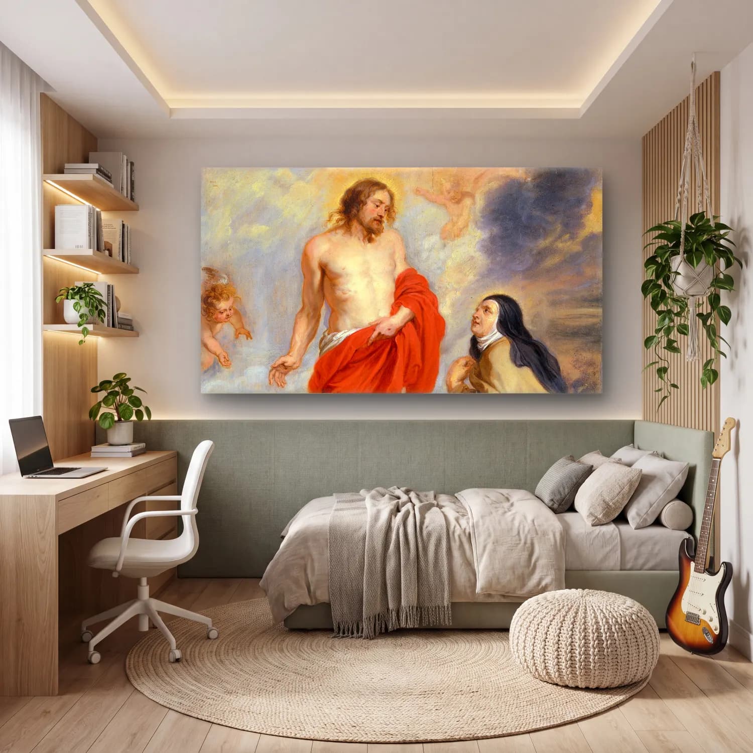 Peter Paul Rubens – Saint Teresa of Ávila Interceding for Souls in Purgatory cam tablo — genç odasında