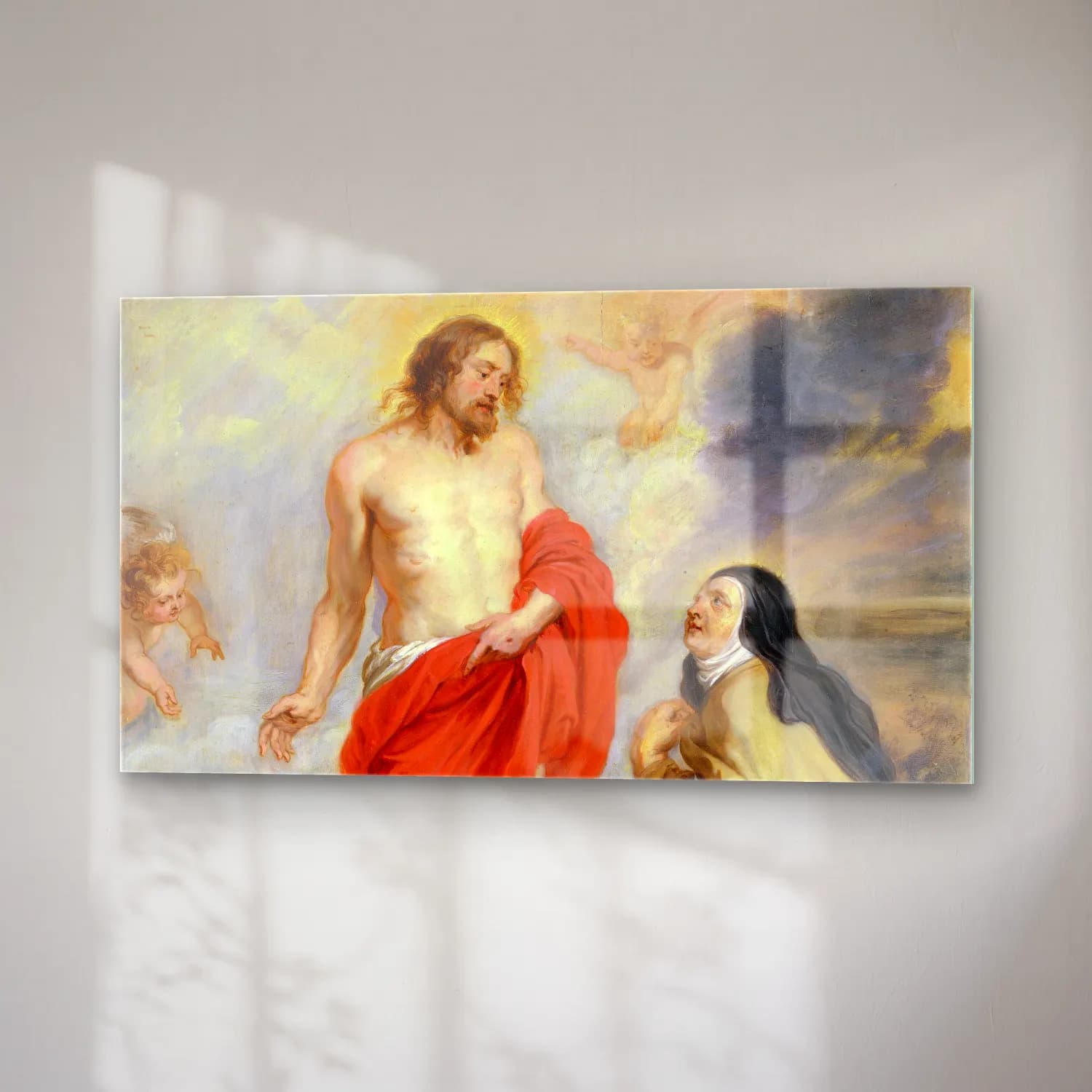 Peter Paul Rubens – Saint Teresa of Ávila Interceding for Souls in Purgatory cam tablo — sağ açıdan görünüm
