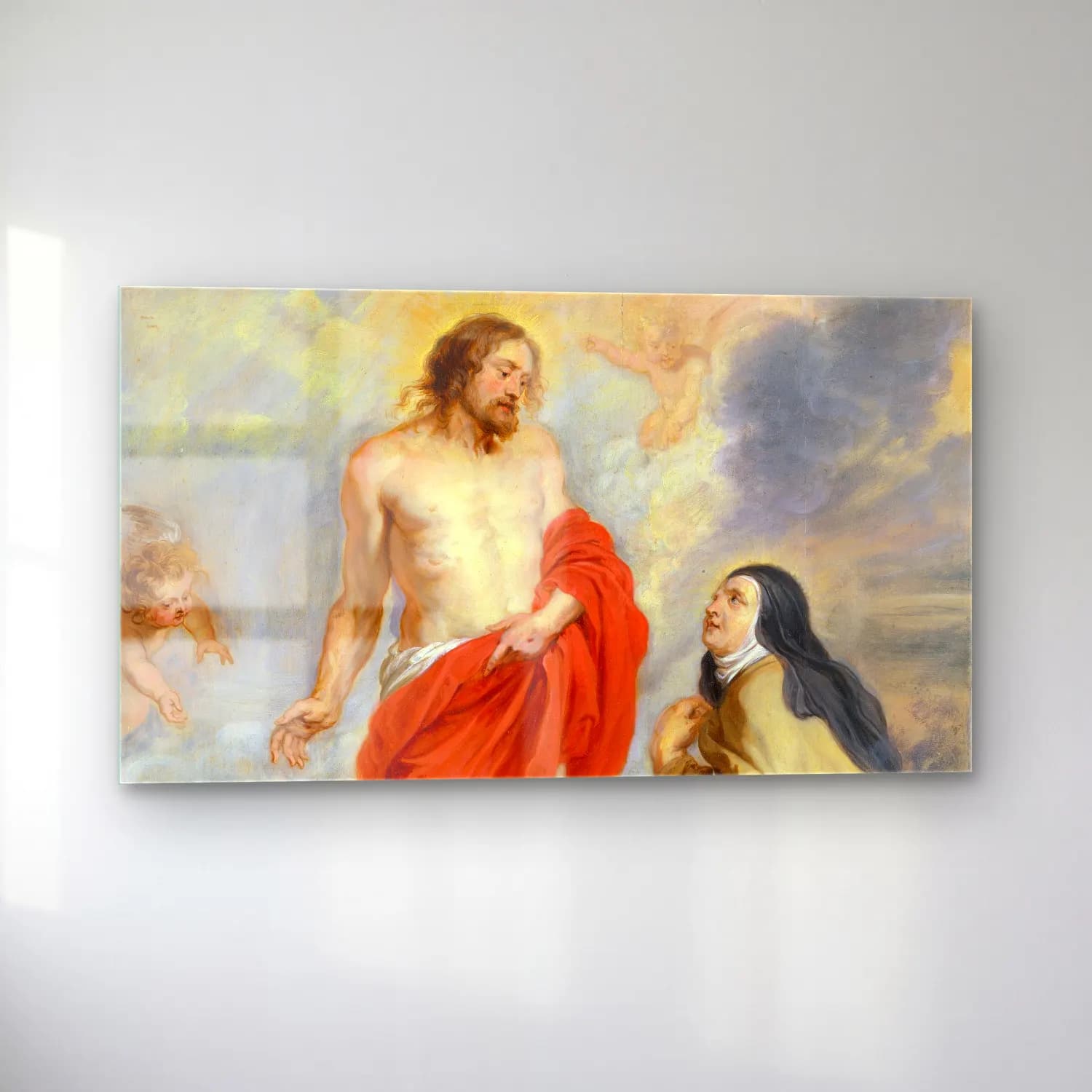 Peter Paul Rubens – Saint Teresa of Ávila Interceding for Souls in Purgatory cam tablo — sol açıdan görünüm