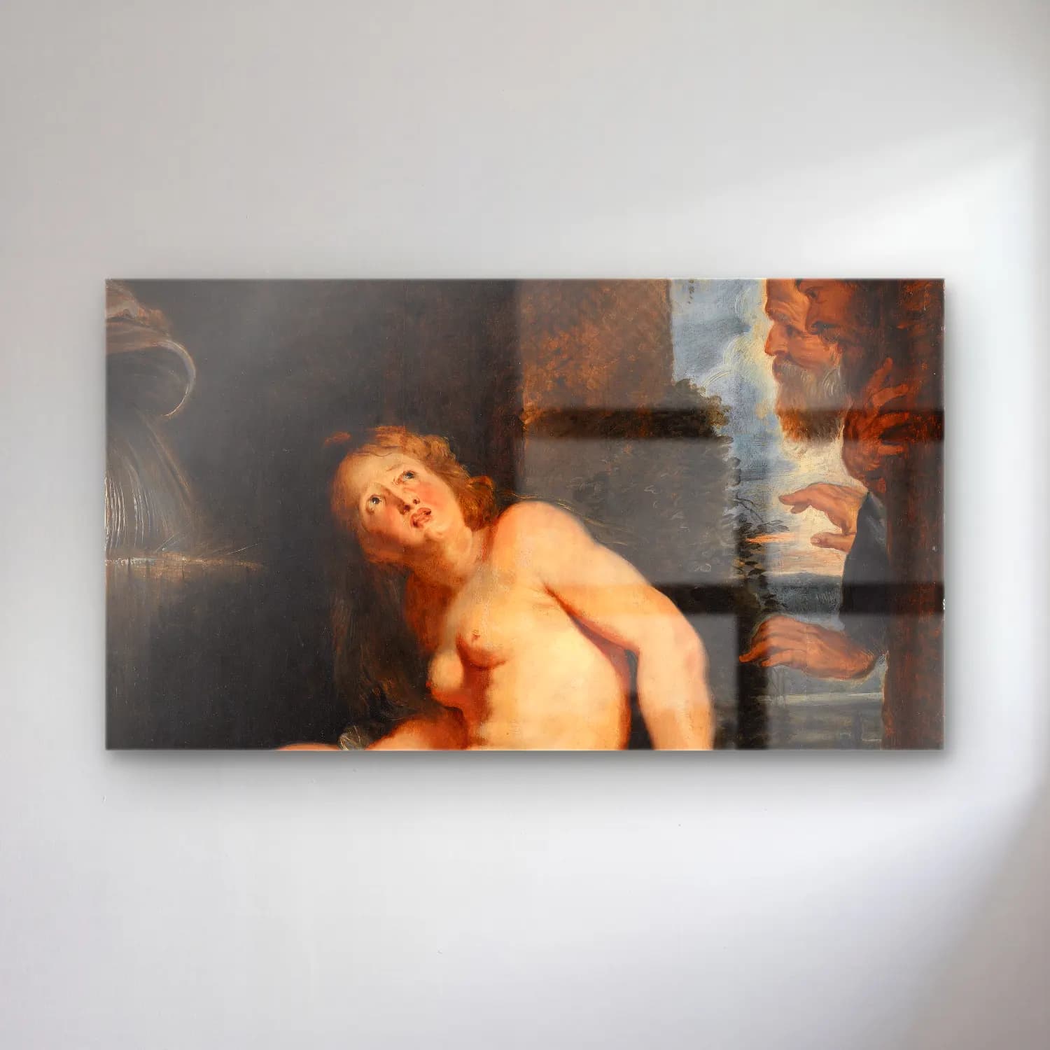 Peter Paul Rubens – Susanna and the Elders cam tablo — Peter Paul Rubens – Susanna and the Elders — yağlı boya figür çalışması