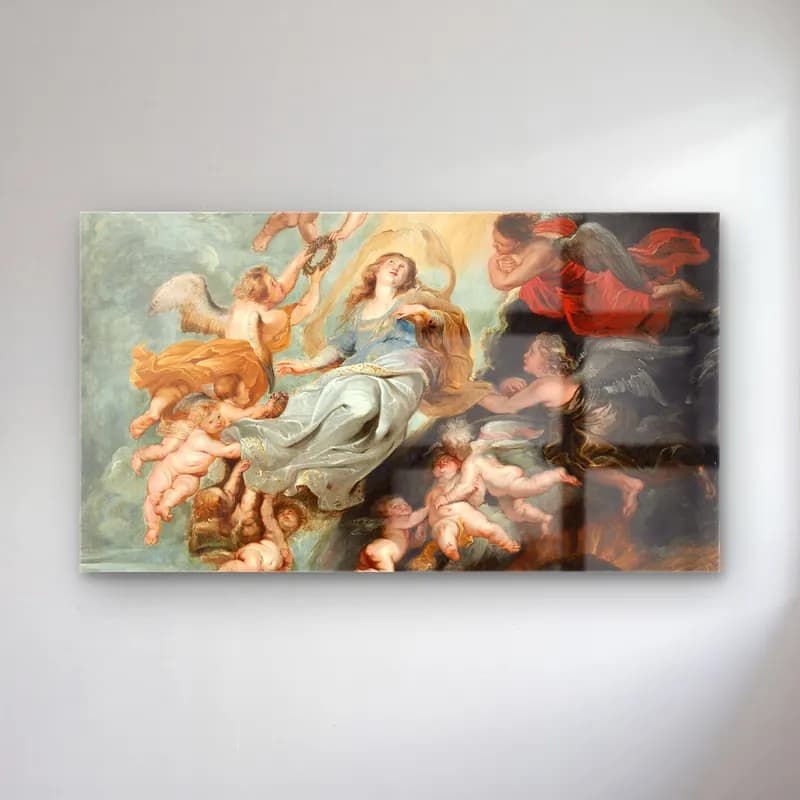 Peter Paul Rubens – The Assumption of the Virgin (probably mid 1620s) cam tablo — Peter Paul Rubens – The Assumption of the Virgin (probably mid 1620s) — yağlı boya dini sahne