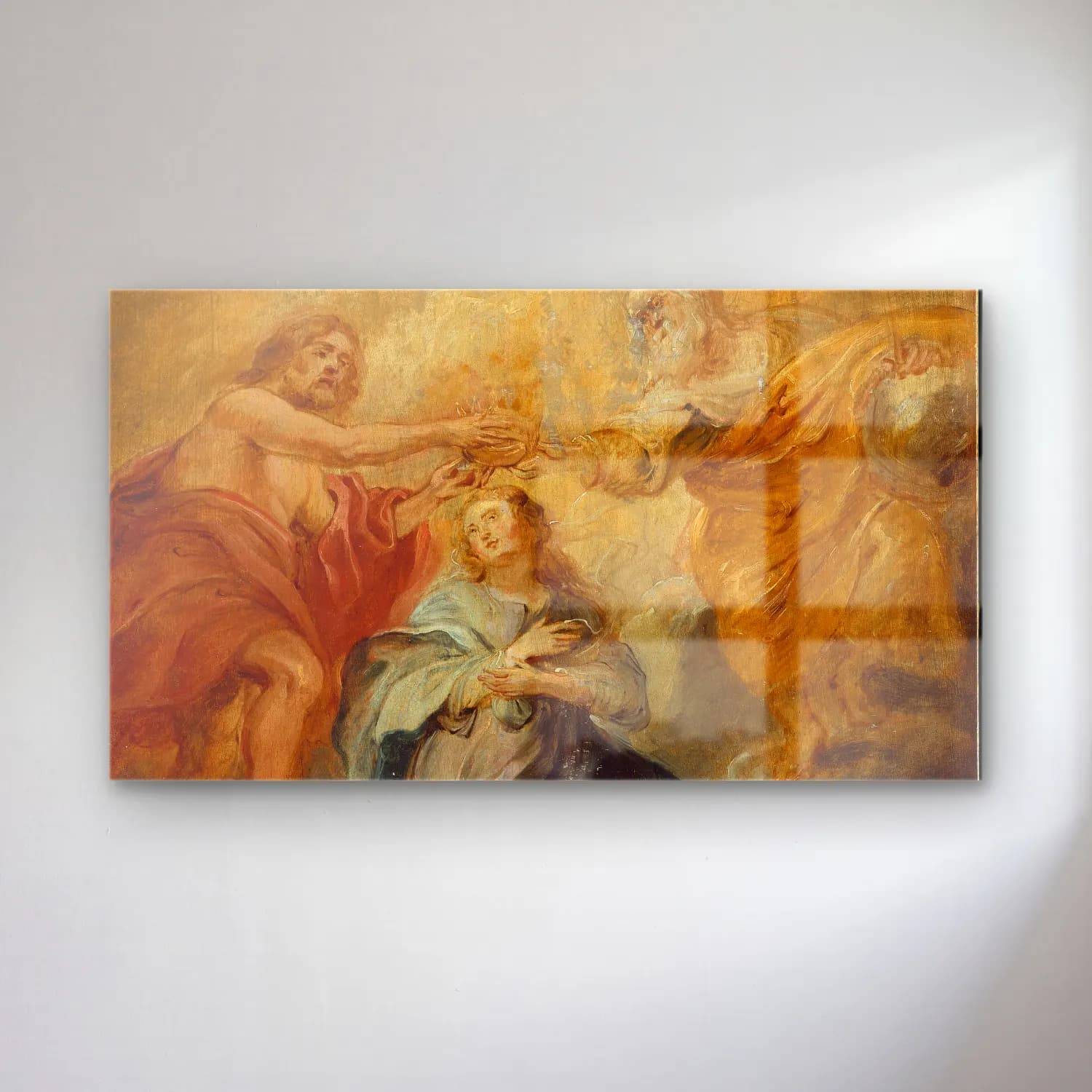 Peter Paul Rubens – The Coronation of the Virgin (ca. 1632–33) cam tablo — Peter Paul Rubens – The Coronation of the Virgin (ca. 1632–33) — yağlı boya dini sahne