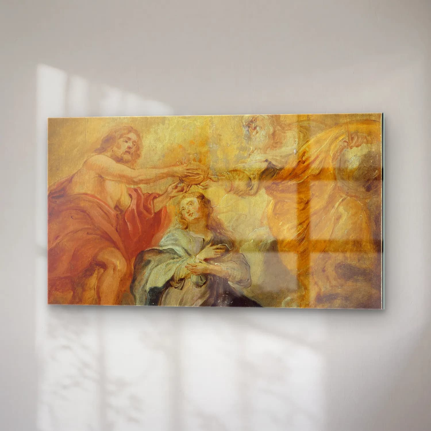Peter Paul Rubens – The Coronation of the Virgin (ca. 1632–33) cam tablo — sağ açıdan görünüm