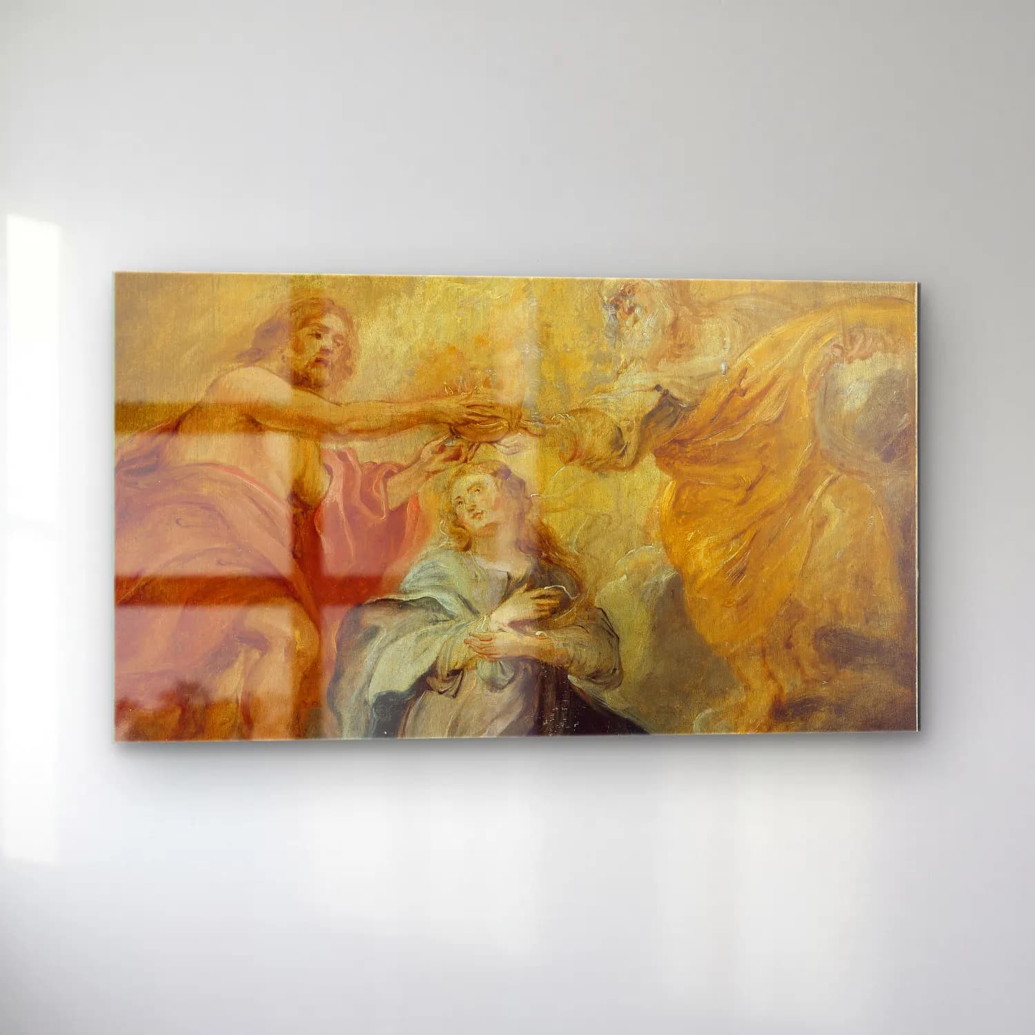 Peter Paul Rubens – The Coronation of the Virgin (ca. 1632–33) cam tablo — sol açıdan görünüm