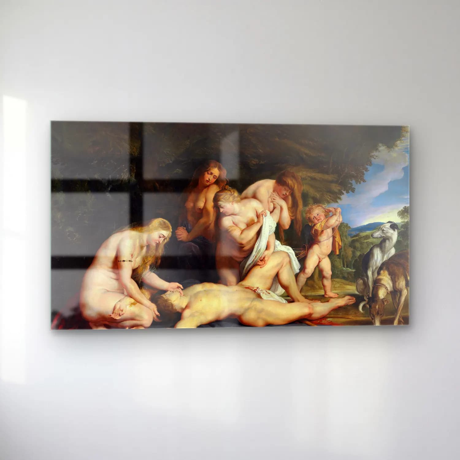 Peter Paul Rubens – The Death of Adonis (With Venus, Cupid, and The Three… cam tablo — sol açıdan görünüm