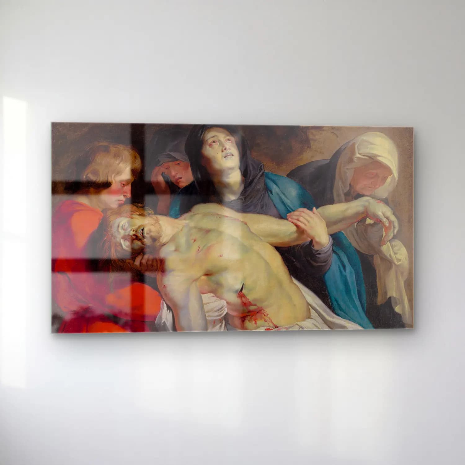 Peter Paul Rubens – The Entombment cam tablo — sol açıdan görünüm