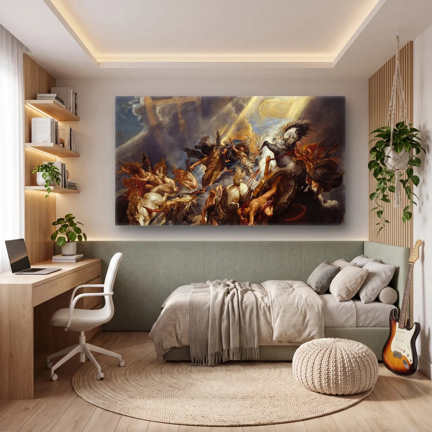 Peter Paul Rubens – The Fall of Phaeton (C. 1604-1605) cam tablo — genç odasında