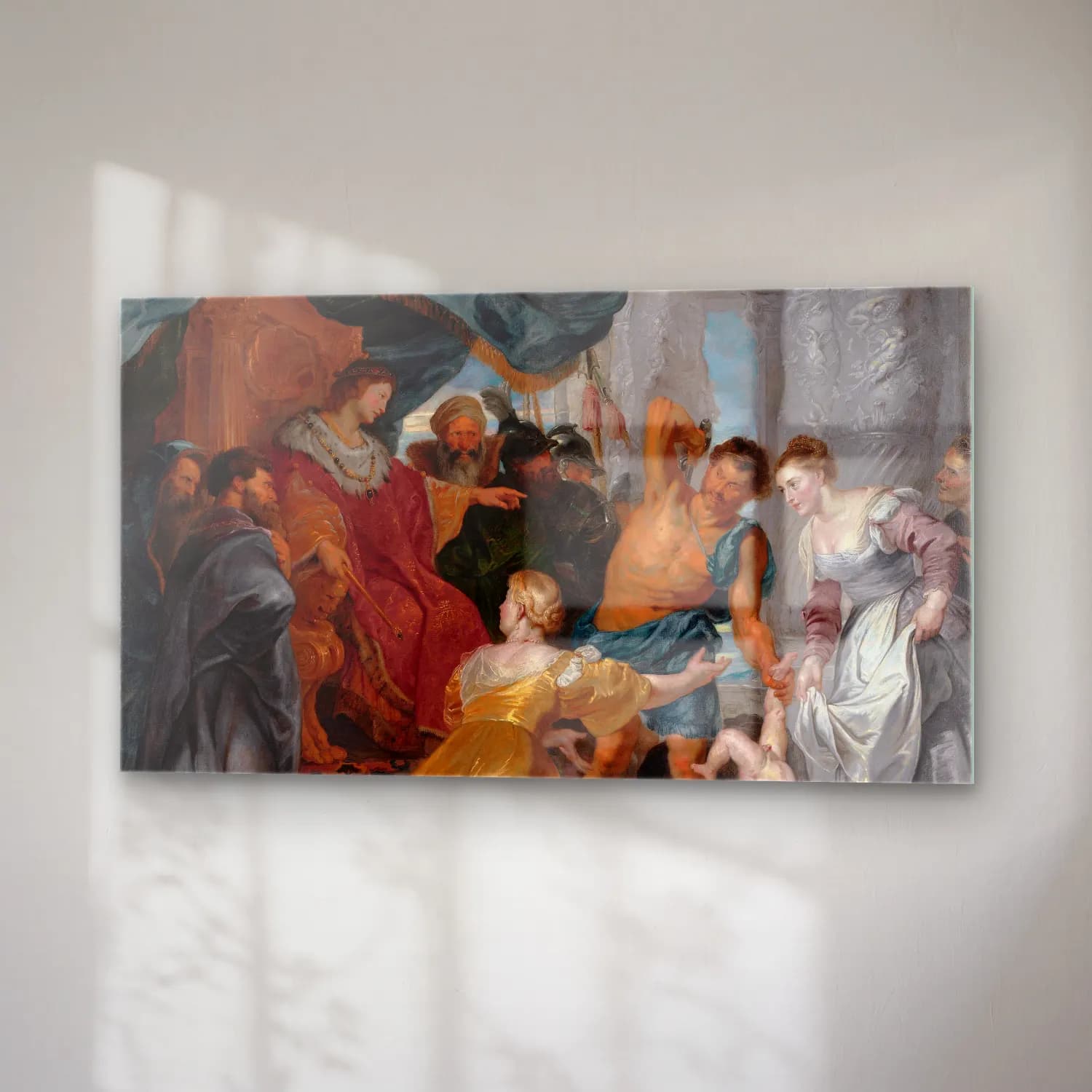 Peter Paul Rubens – The Judgement of Solomon cam tablo — sağ açıdan görünüm