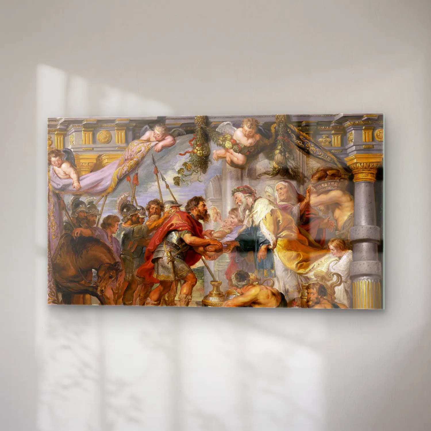 Peter Paul Rubens – The Meeting of Abraham and Melchizedek cam tablo — sağ açıdan görünüm