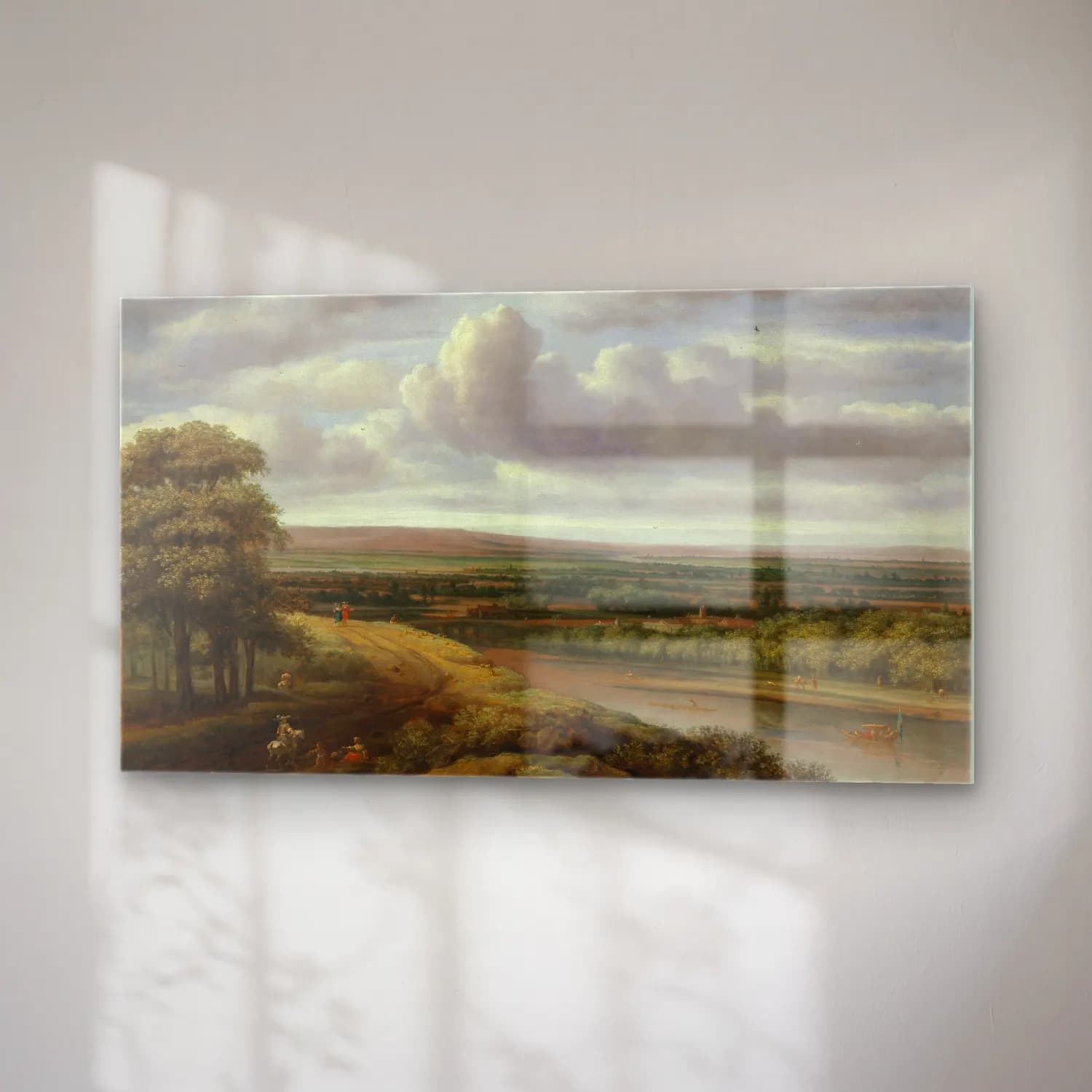 Philips Koninck – An Extensive Wooded Landscape cam tablo — sağ açıdan görünüm