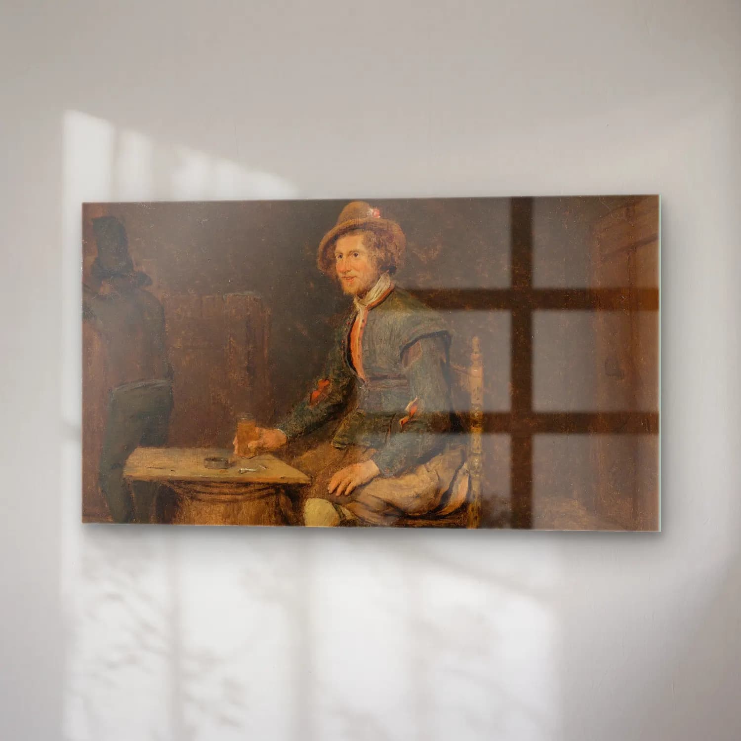 Philips Koninck – Seated Hunter In A Tavern cam tablo — sağ açıdan görünüm