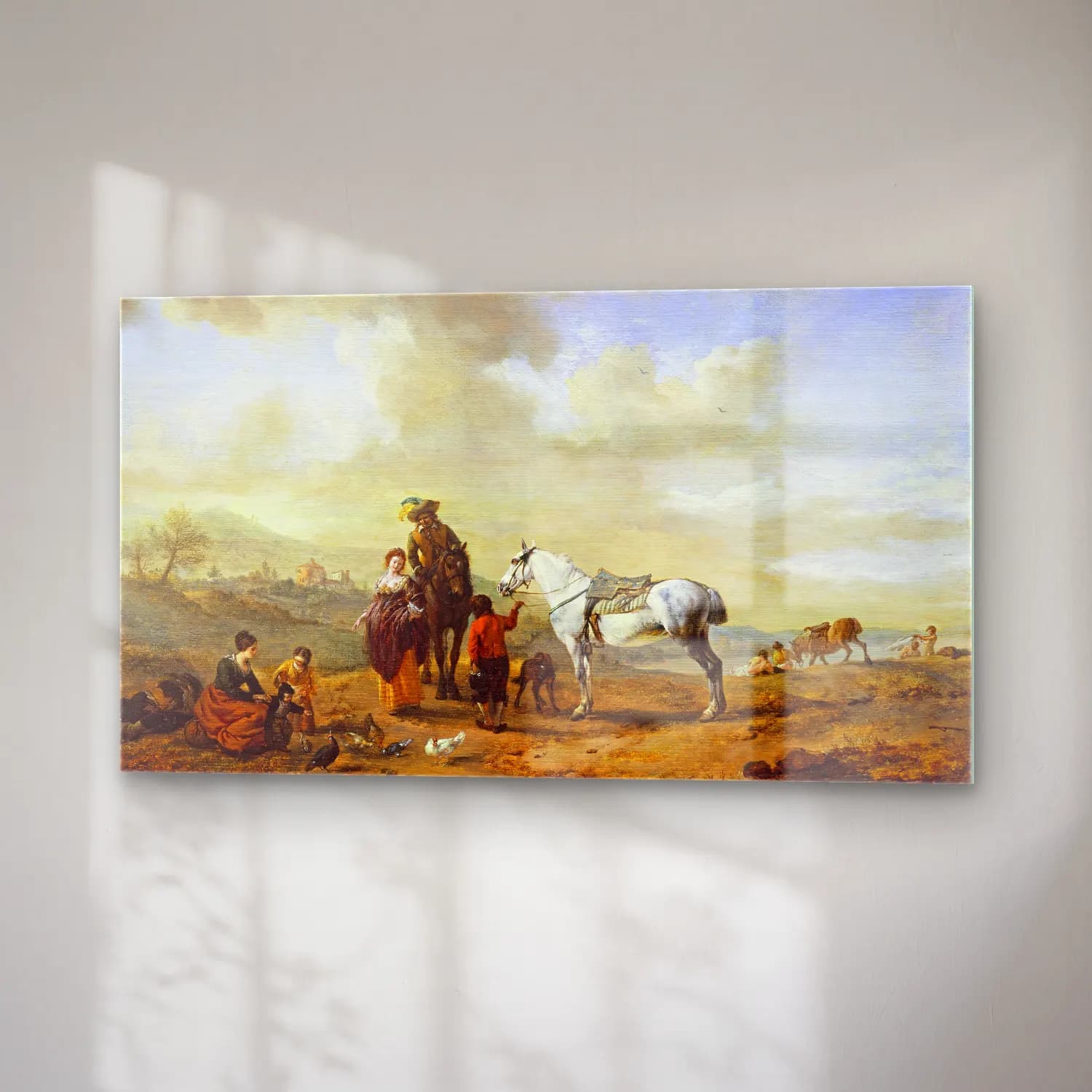 Philips Wouwerman – By the Riverside cam tablo — sağ açıdan görünüm