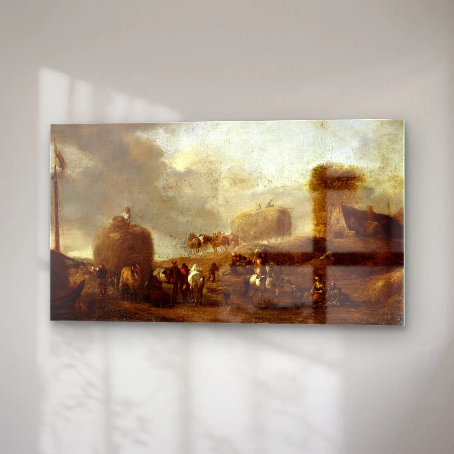 Philips Wouwerman – Hay Harvest cam tablo — sağ açıdan görünüm