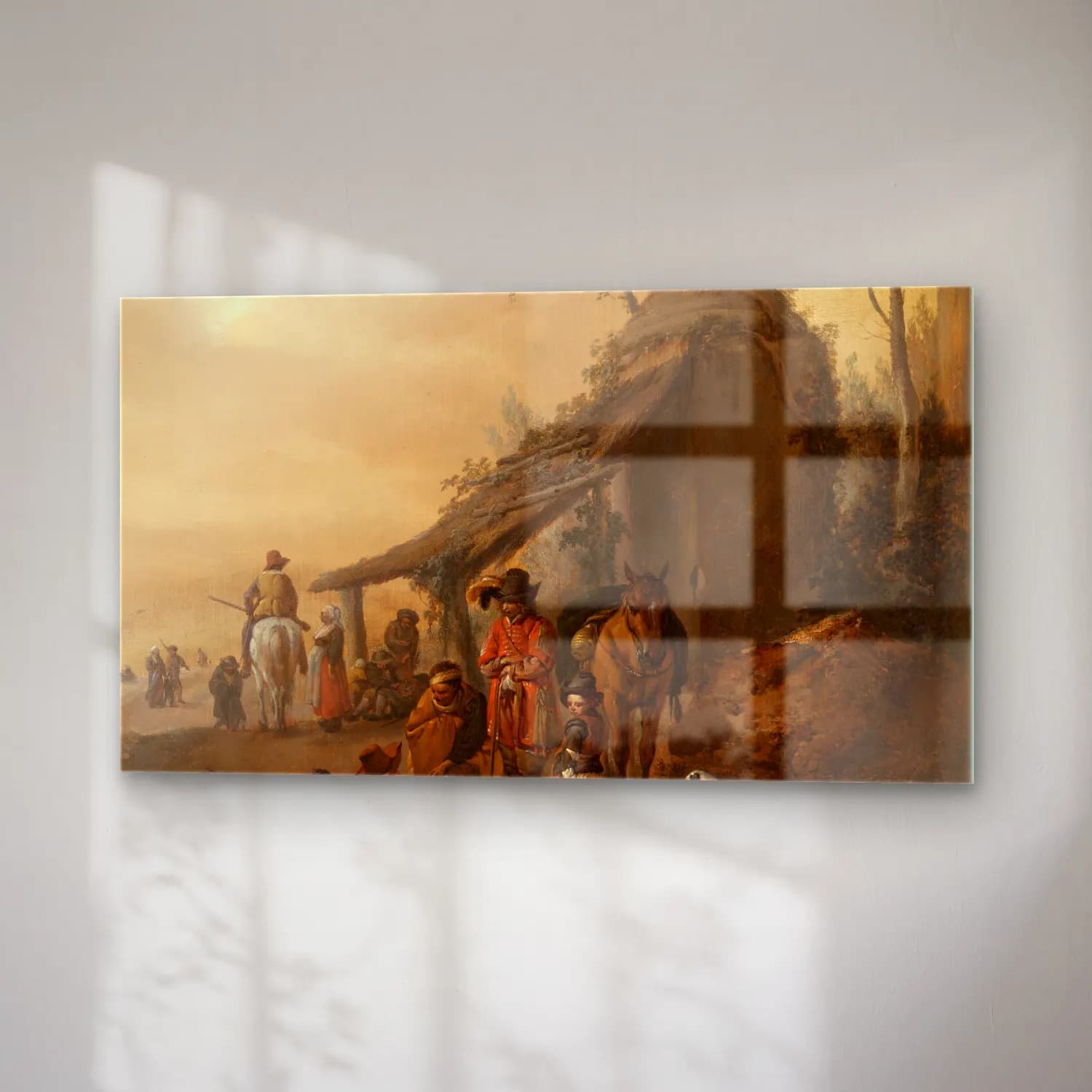 Philips Wouwerman – Horseman’s Stop cam tablo — sağ açıdan görünüm