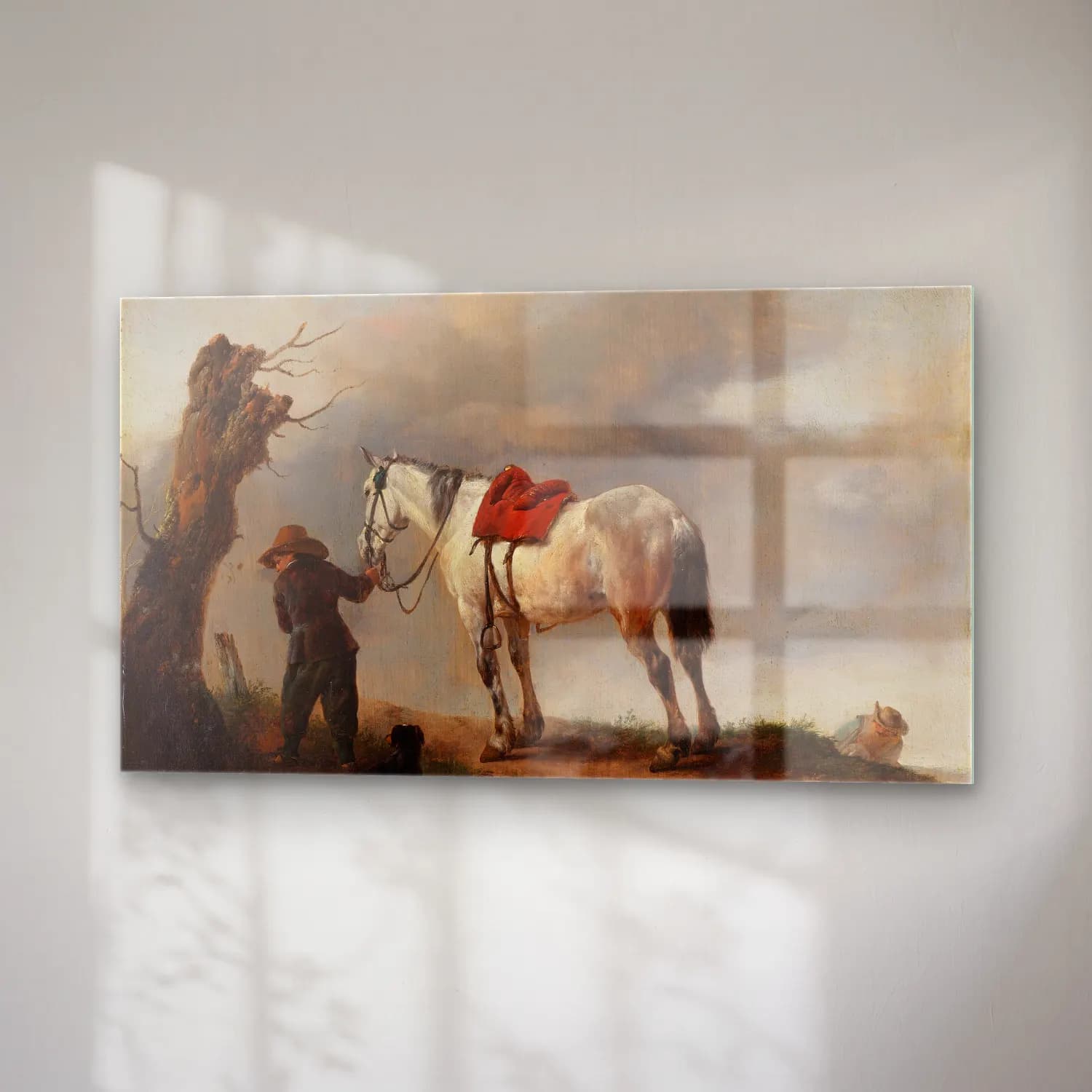 Philips Wouwerman – The Grey Horse cam tablo — sağ açıdan görünüm