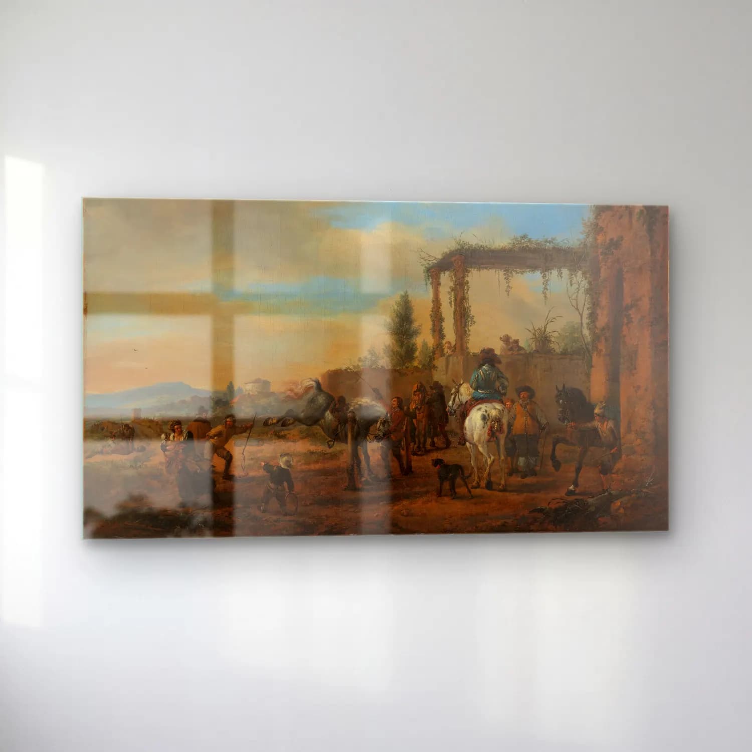 Philips Wouwerman – The Riding School cam tablo — sol açıdan görünüm