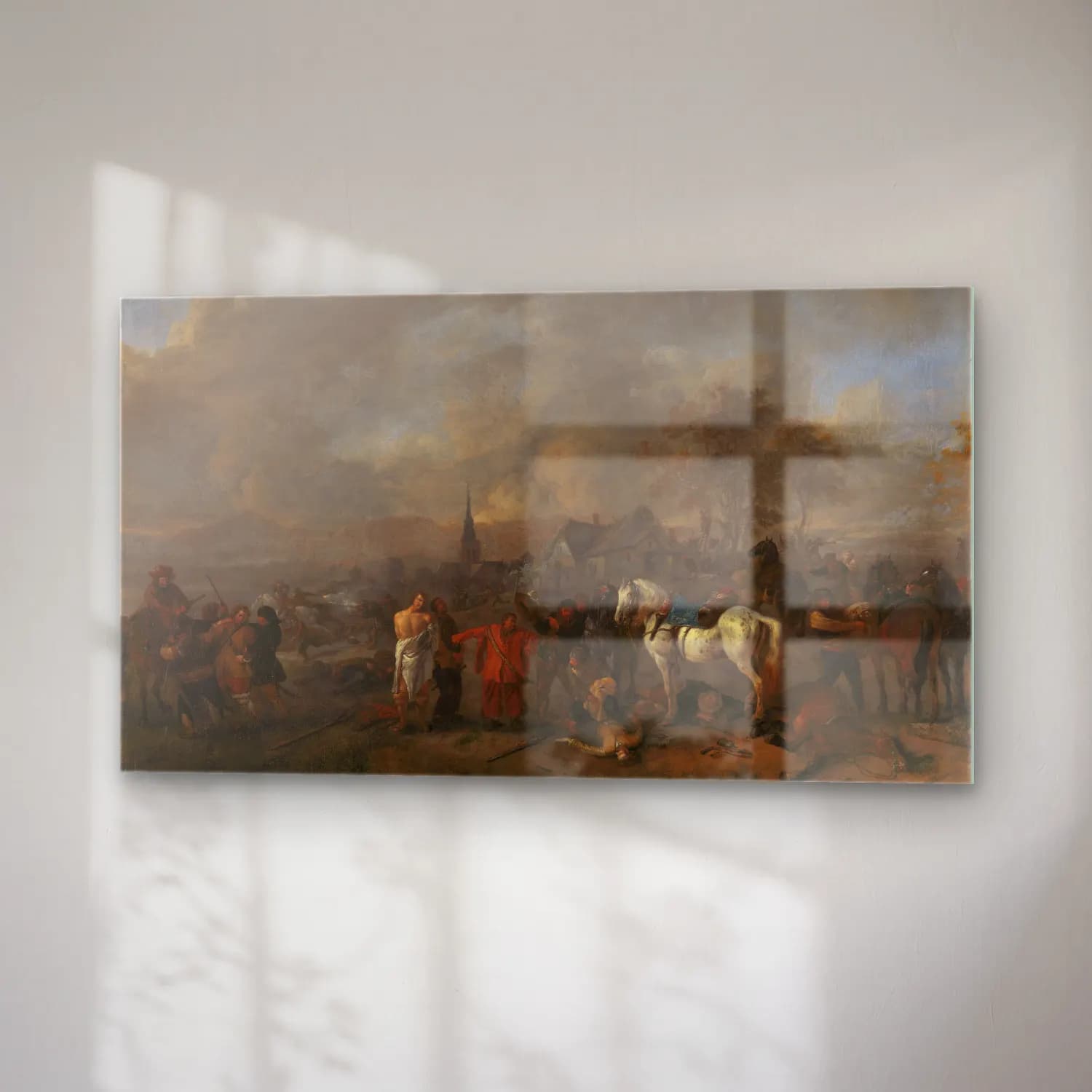 Philips Wouwerman – The Victory of the Peasants cam tablo — sağ açıdan görünüm