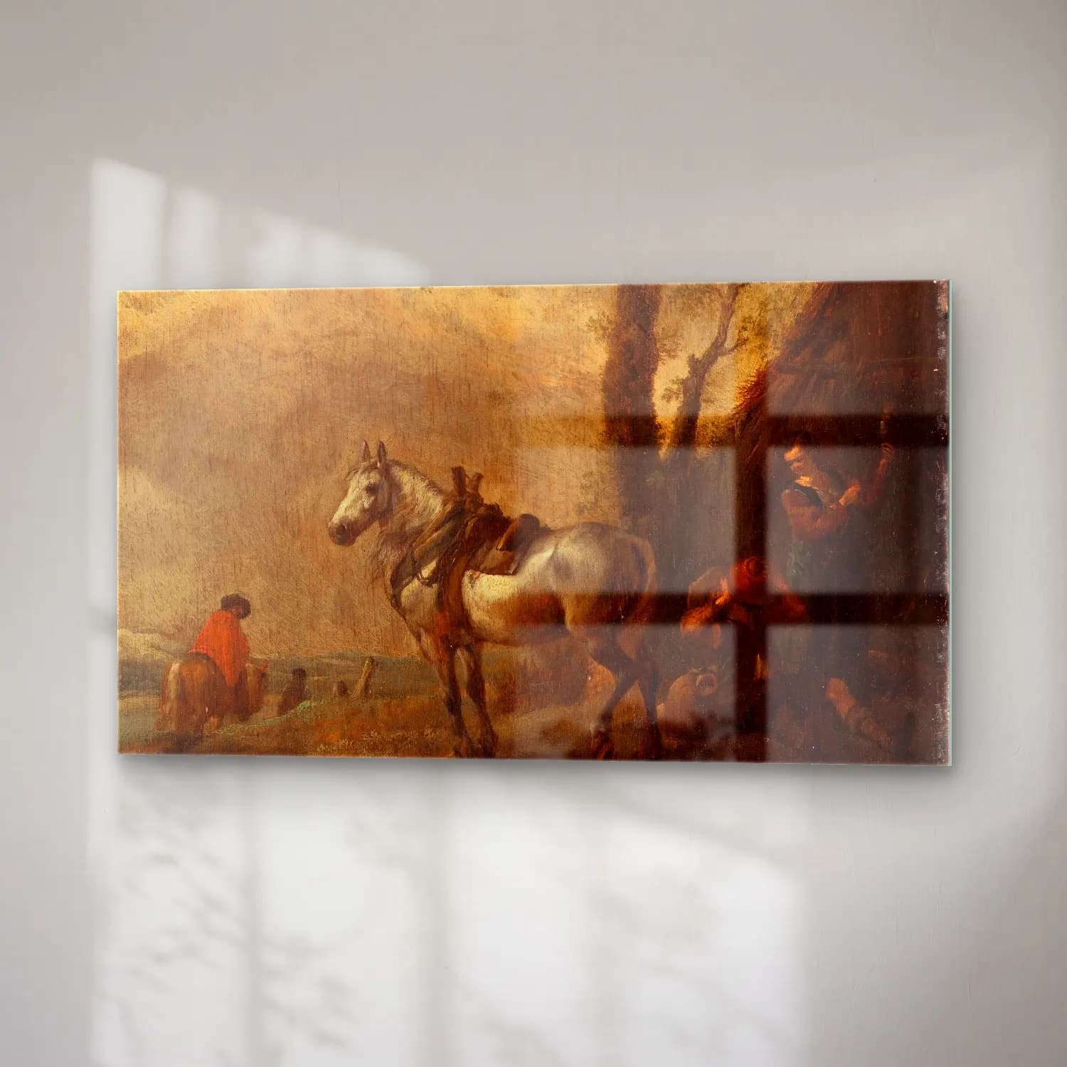 Philips Wouwerman – The resting place cam tablo — sağ açıdan görünüm