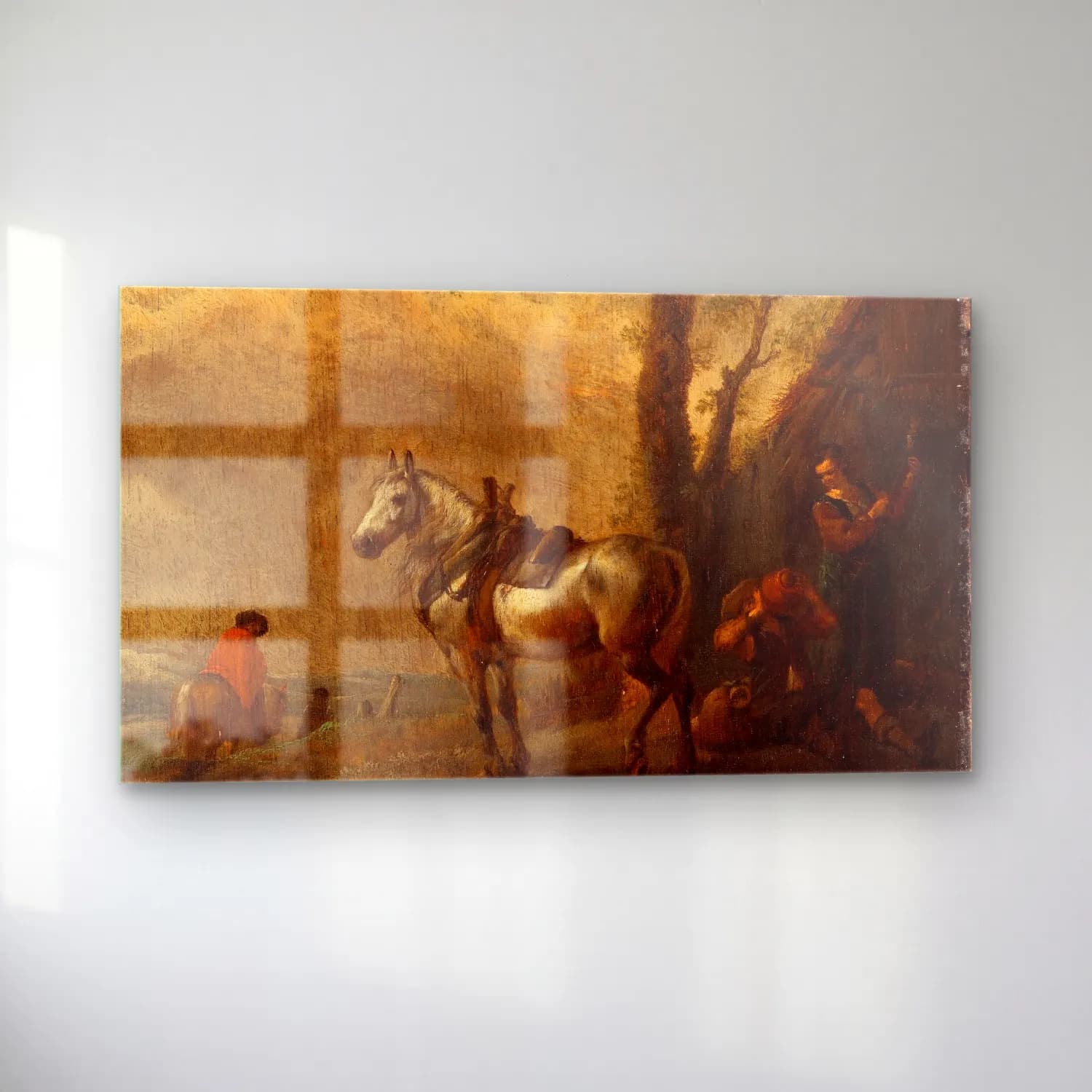 Philips Wouwerman – The resting place cam tablo — sol açıdan görünüm