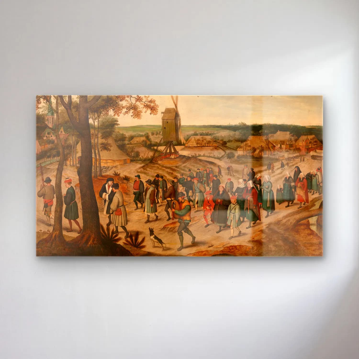 Pieter Brueghel The Younger – A Wedding Procession cam tablo — Pieter Brueghel The Younger – A Wedding Procession — yağlı boya dini sahne