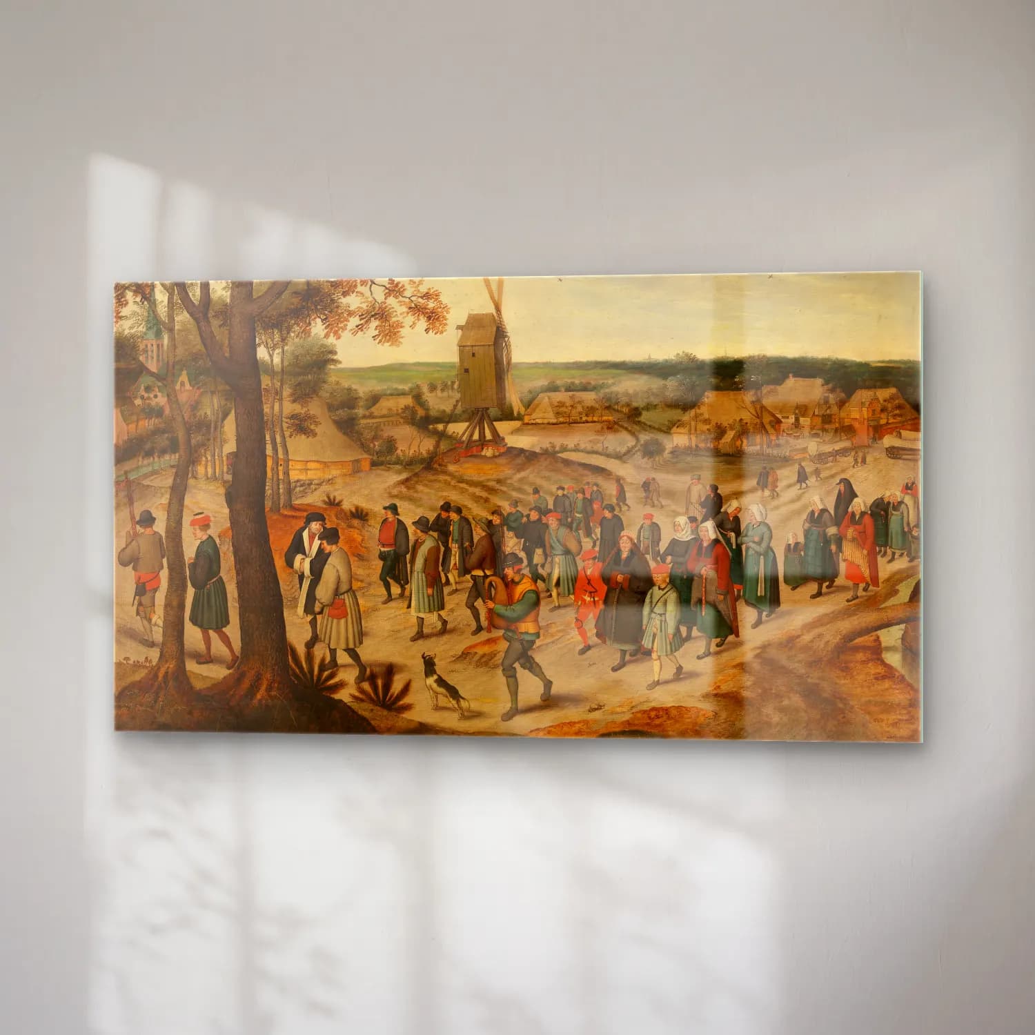 Pieter Brueghel The Younger – A Wedding Procession cam tablo — sağ açıdan görünüm