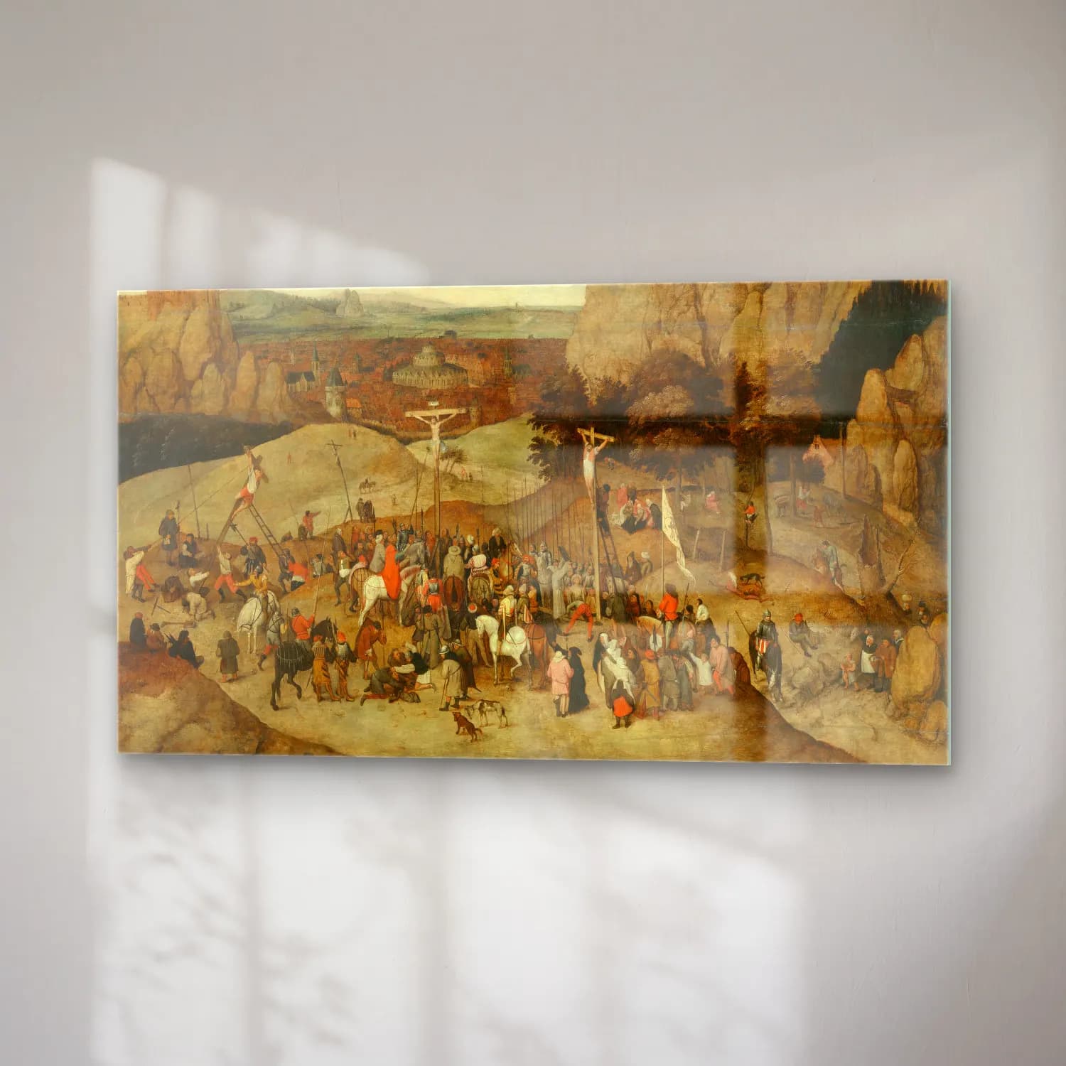 Pieter Brueghel The Younger – Calvary cam tablo — sağ açıdan görünüm