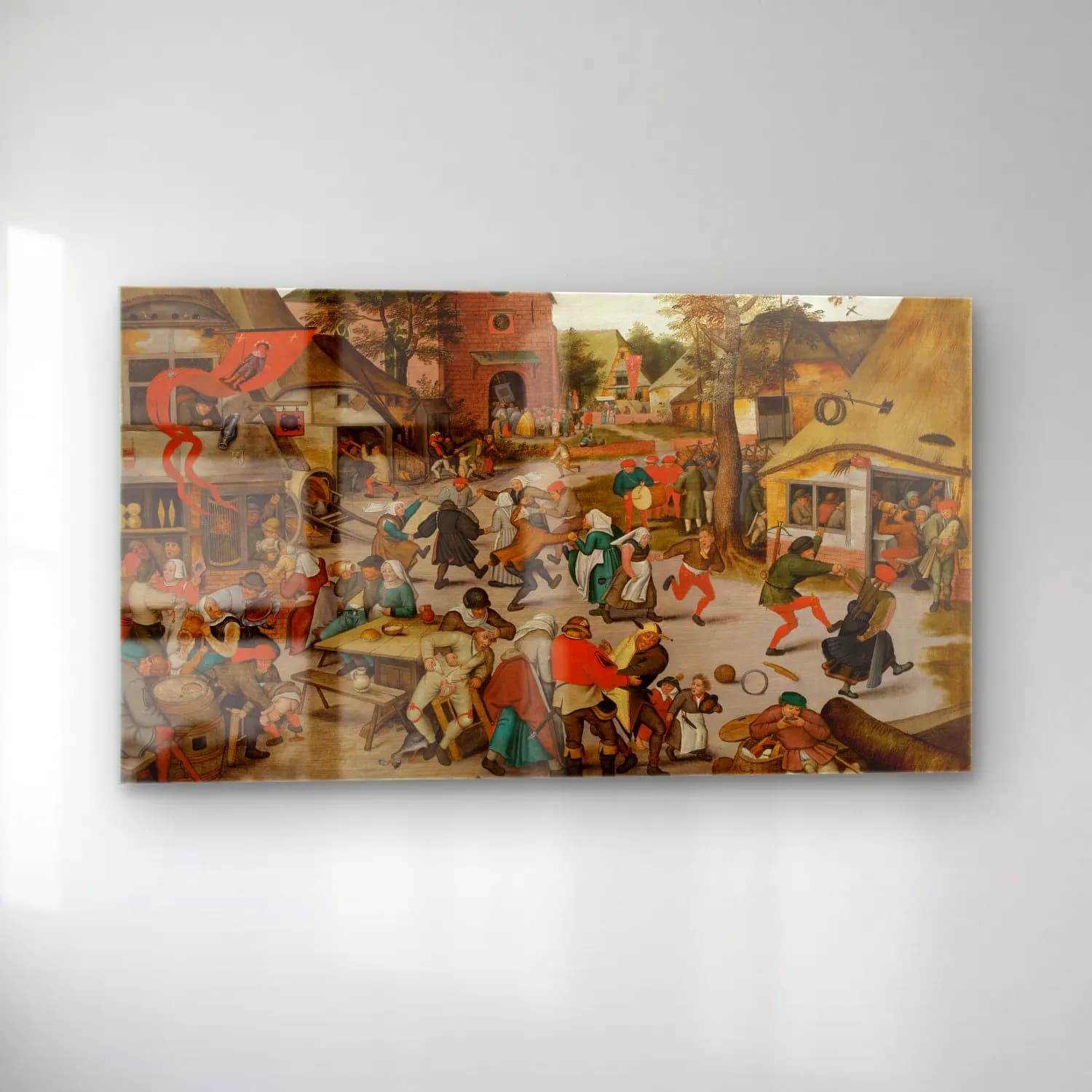 Pieter Brueghel The Younger – Kermis of Saint George cam tablo — sol açıdan görünüm