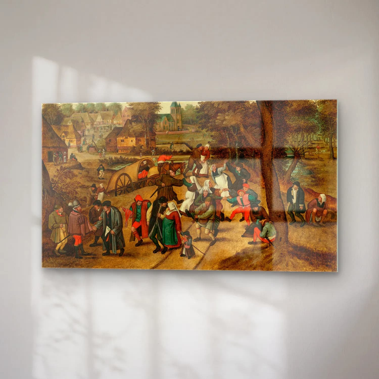 Pieter Brueghel The Younger – La trappe aux oiseaux cam tablo — sağ açıdan görünüm