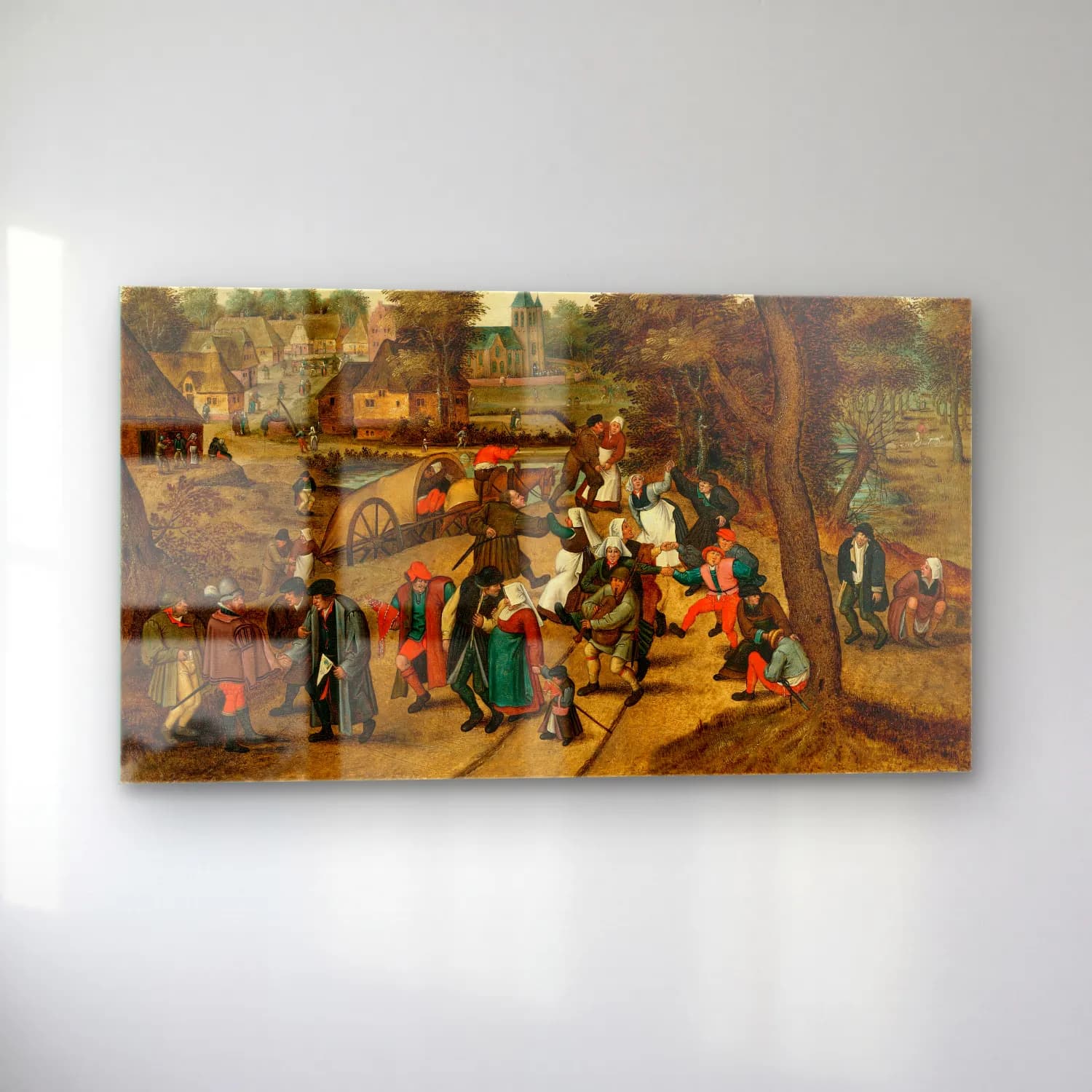 Pieter Brueghel The Younger – La trappe aux oiseaux cam tablo — sol açıdan görünüm