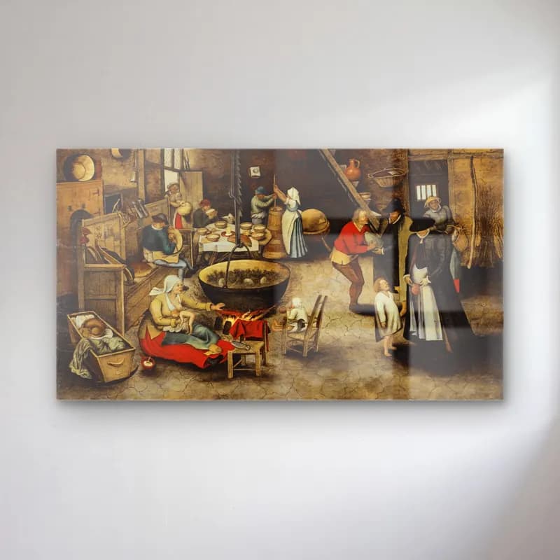Pieter Brueghel The Younger – Return From The Kermesse cam tablo — Pieter Brueghel The Younger – Return From The Kermesse — vintage dini sahne