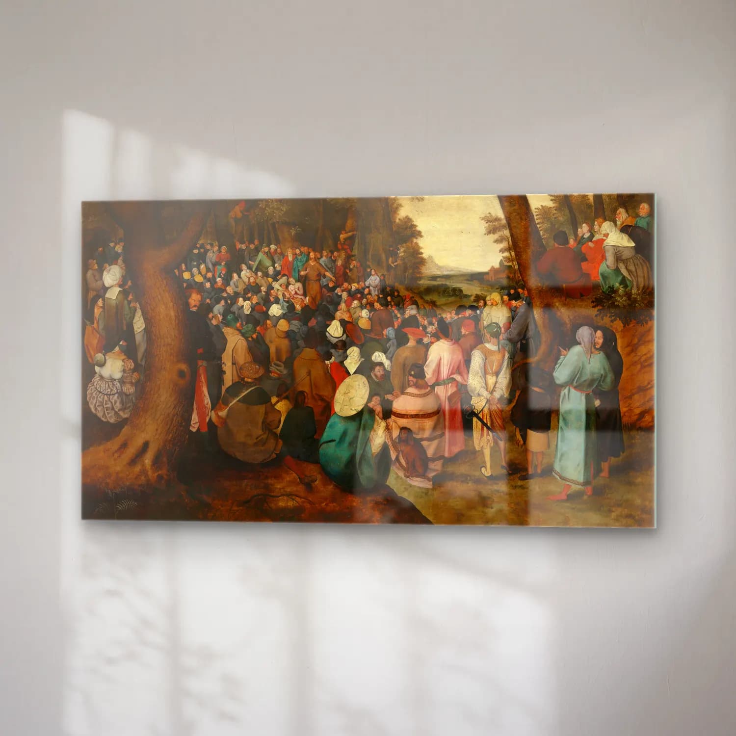 Pieter Brueghel The Younger – Saint John the Baptist Preaching cam tablo — sağ açıdan görünüm