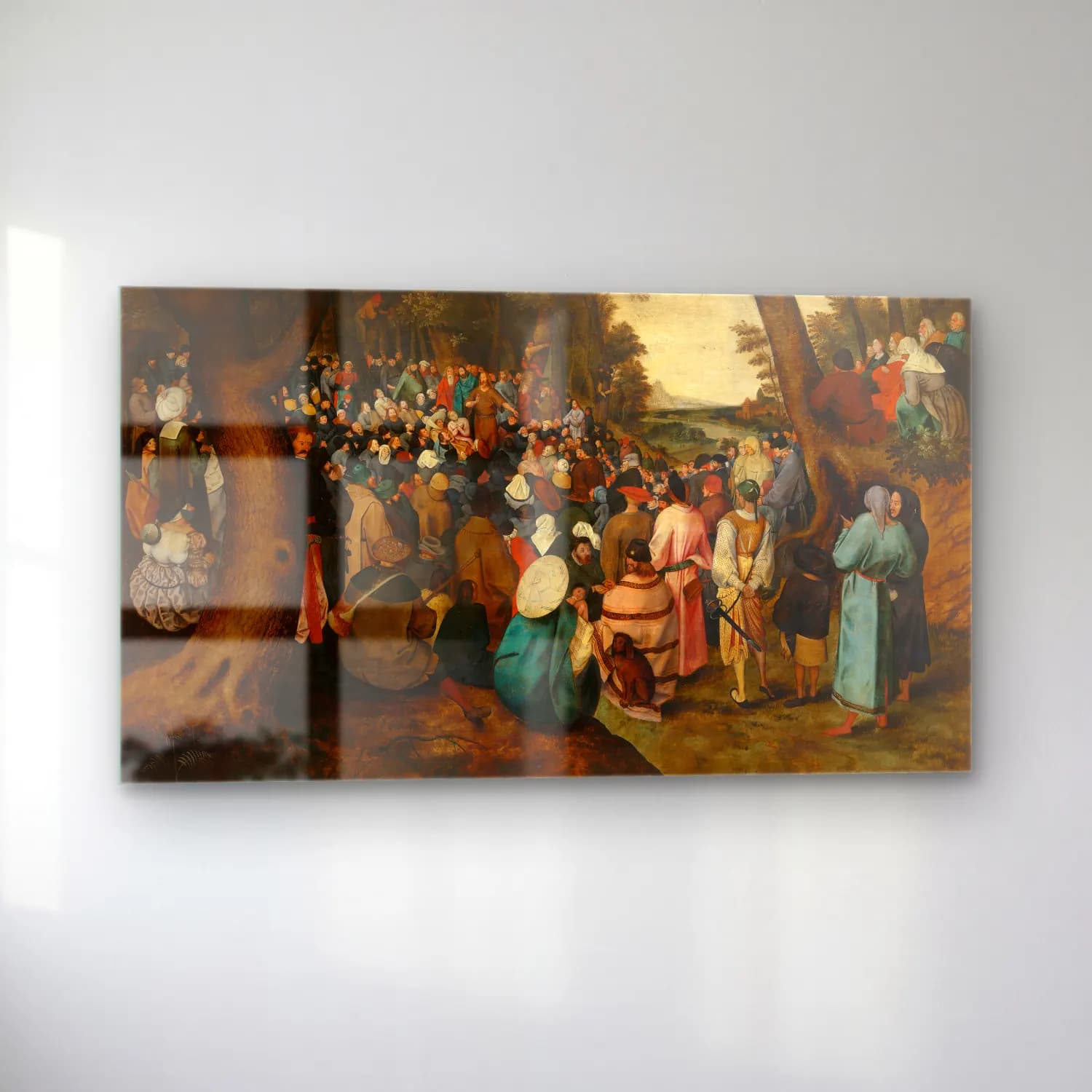 Pieter Brueghel The Younger – Saint John the Baptist Preaching cam tablo — sol açıdan görünüm
