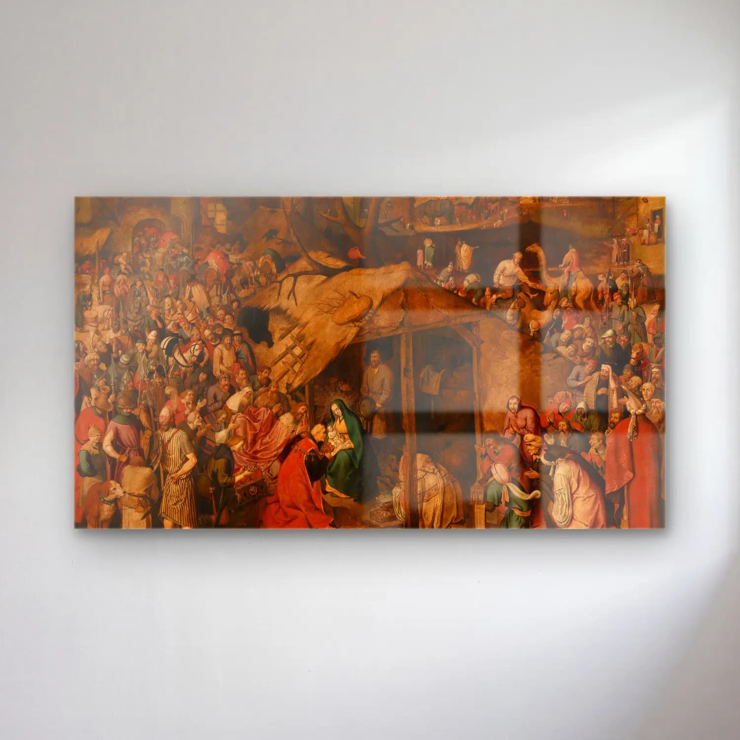 Pieter Brueghel The Younger – The Adoration of the Magi cam tablo — Pieter Brueghel The Younger – The Adoration of the Magi — yağlı boya dini sahne