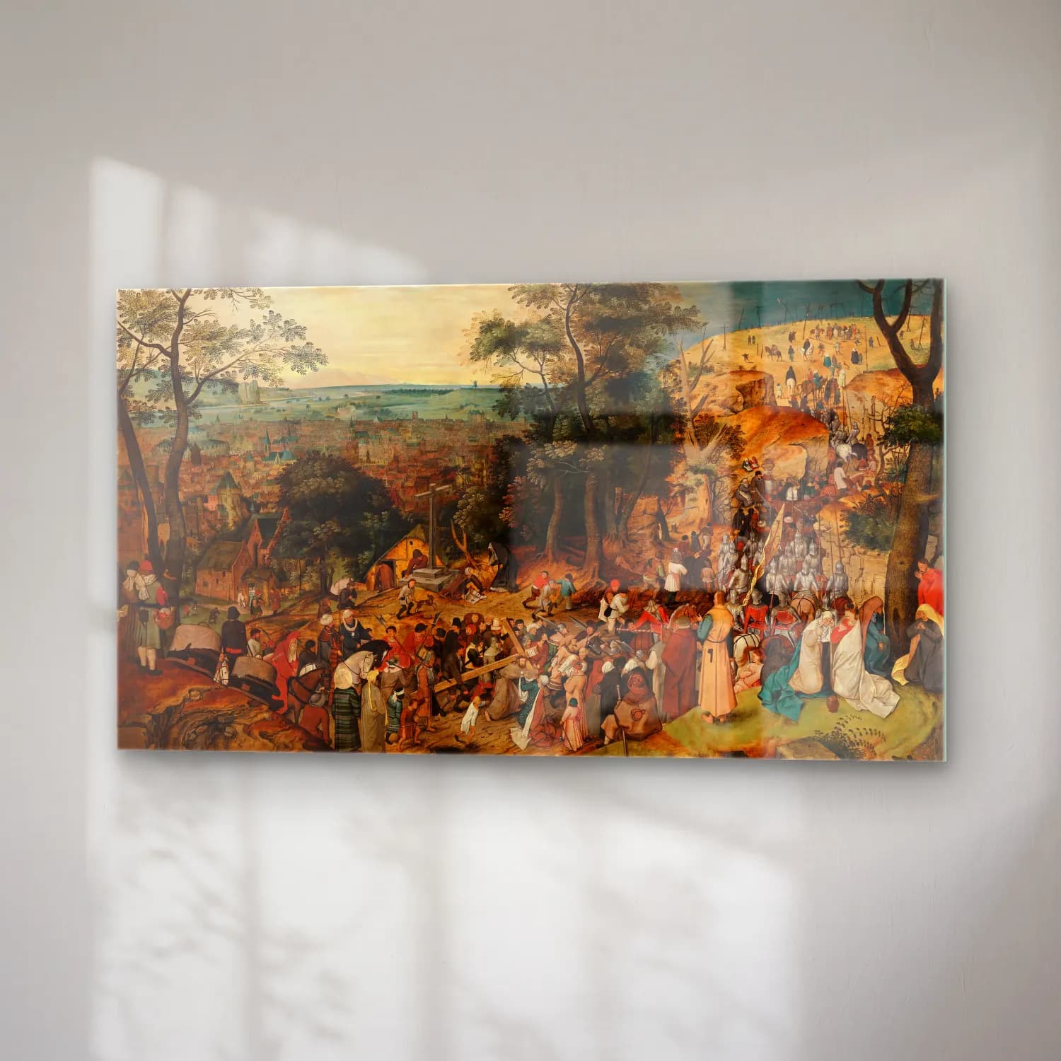 Pieter Brueghel The Younger – The Bearing of the Cross cam tablo — sağ açıdan görünüm