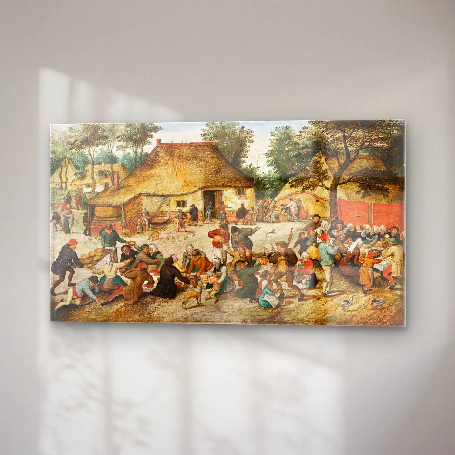 Pieter Brueghel The Younger – The Peasant Wedding cam tablo — sağ açıdan görünüm