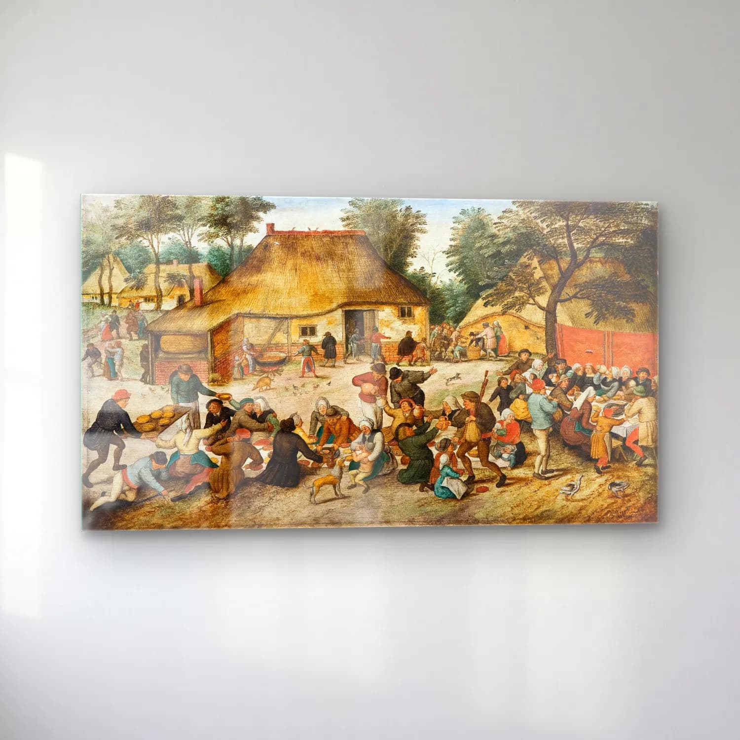 Pieter Brueghel The Younger – The Peasant Wedding cam tablo — sol açıdan görünüm
