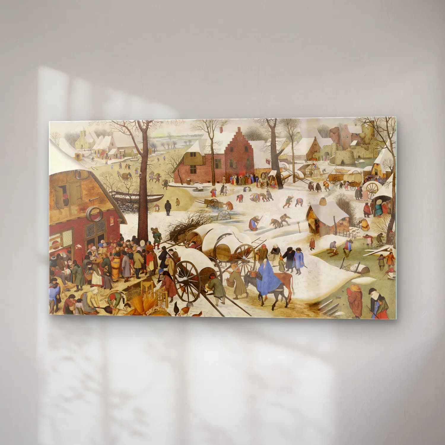 Pieter Brueghel The Younger – The People’s Census at Bethlehem cam tablo — sağ açıdan görünüm