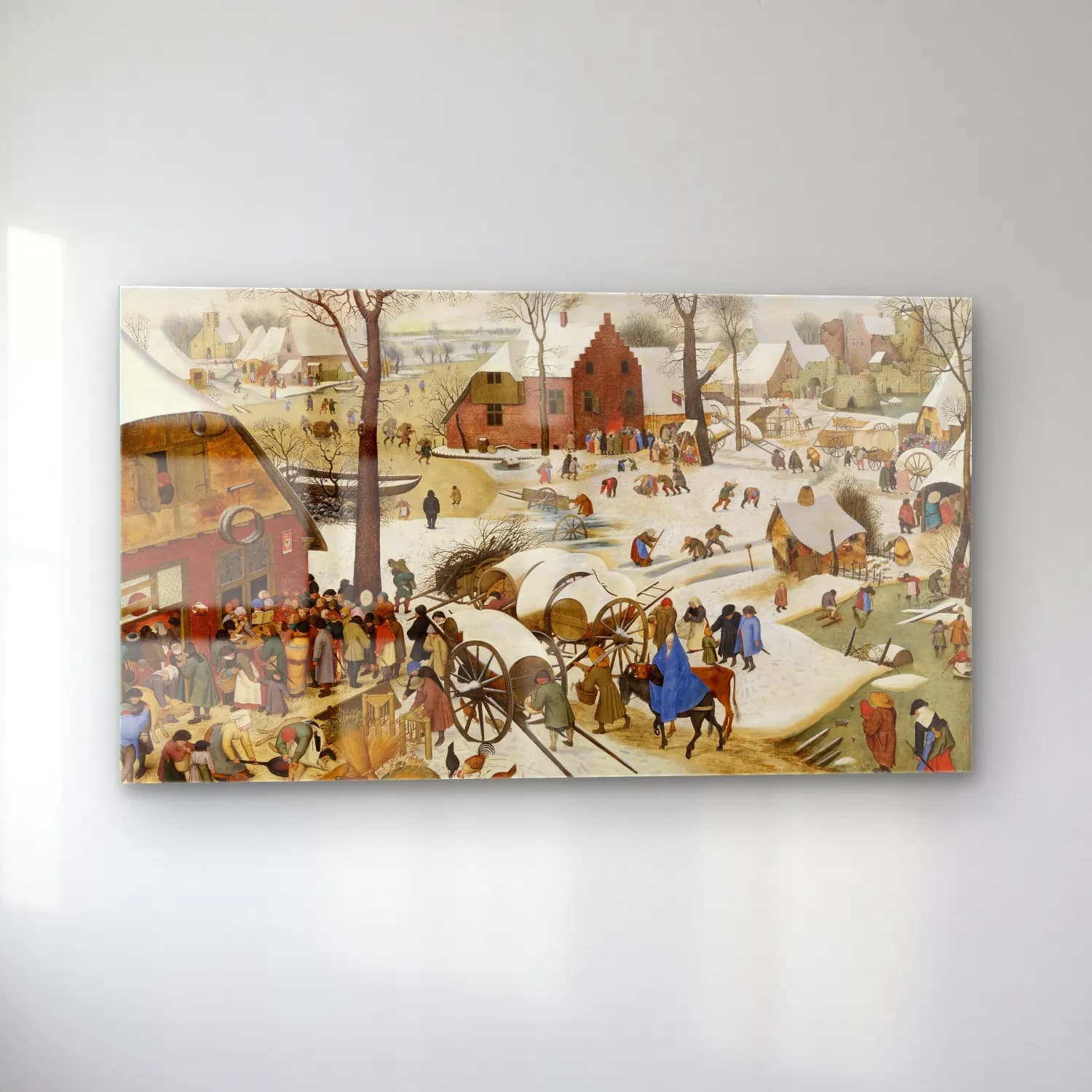 Pieter Brueghel The Younger – The People’s Census at Bethlehem cam tablo — sol açıdan görünüm