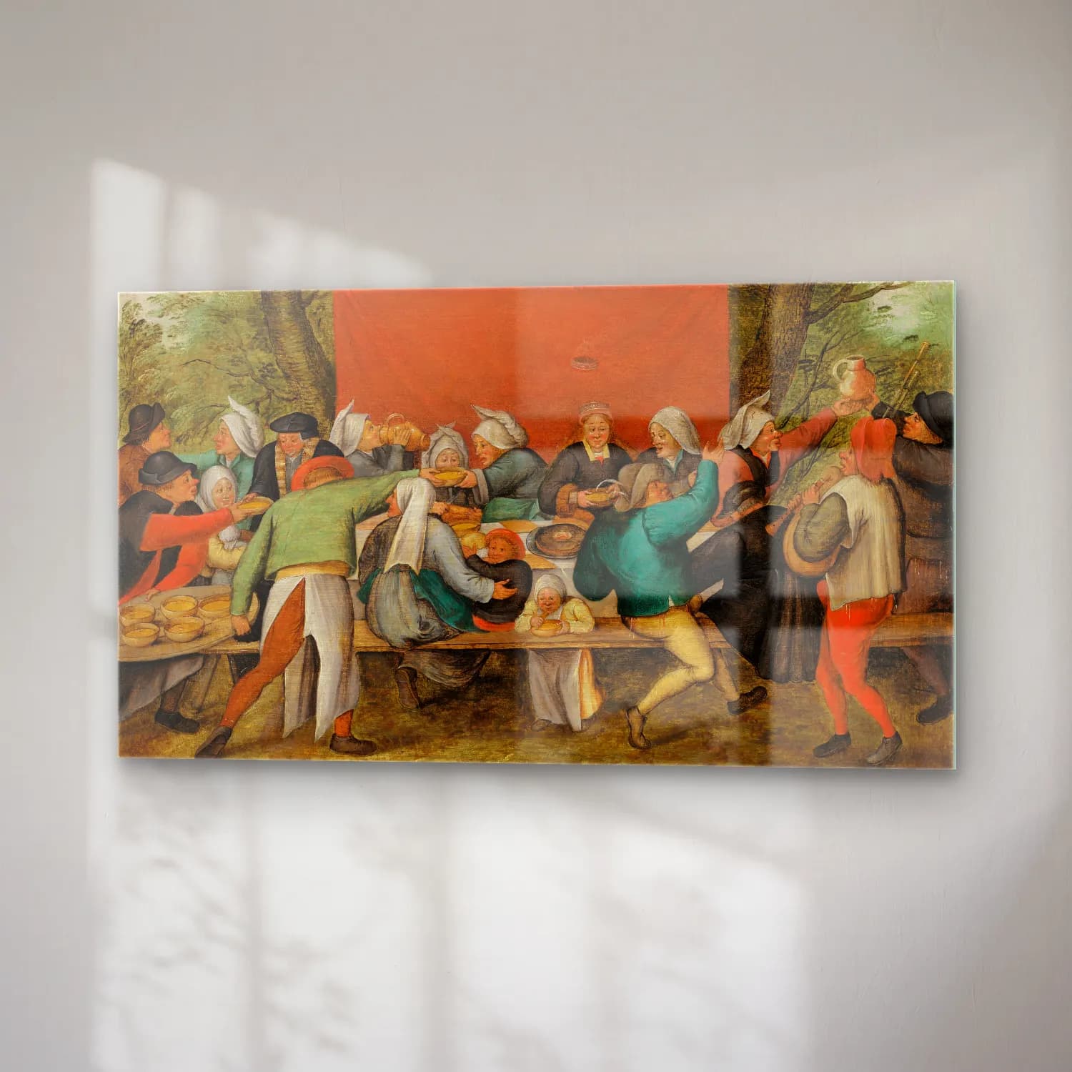 Pieter Brueghel The Younger – The Wedding Feast cam tablo — sağ açıdan görünüm