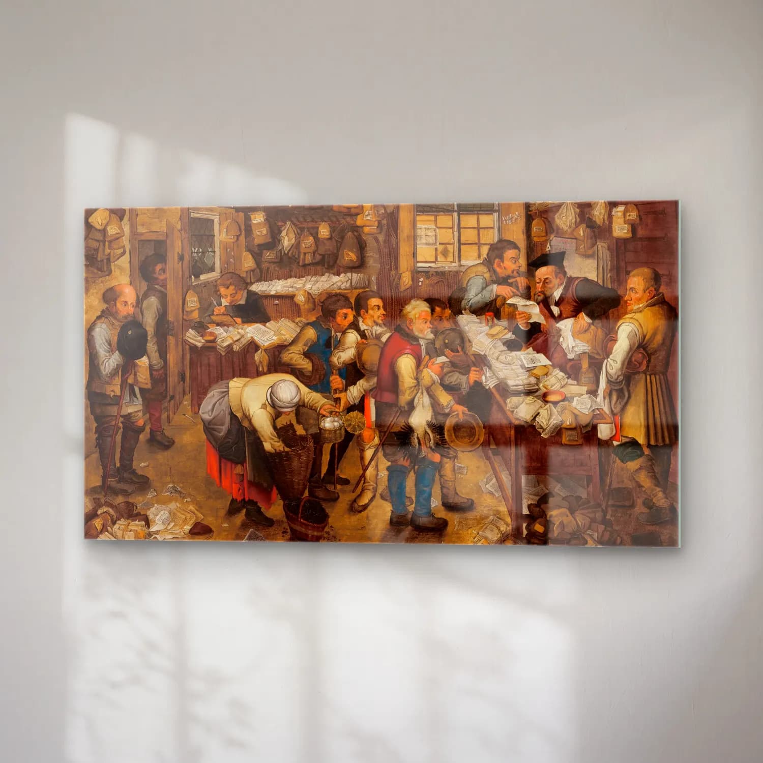 Pieter Brueghel The Younger – The tax-collector’s office cam tablo — sağ açıdan görünüm