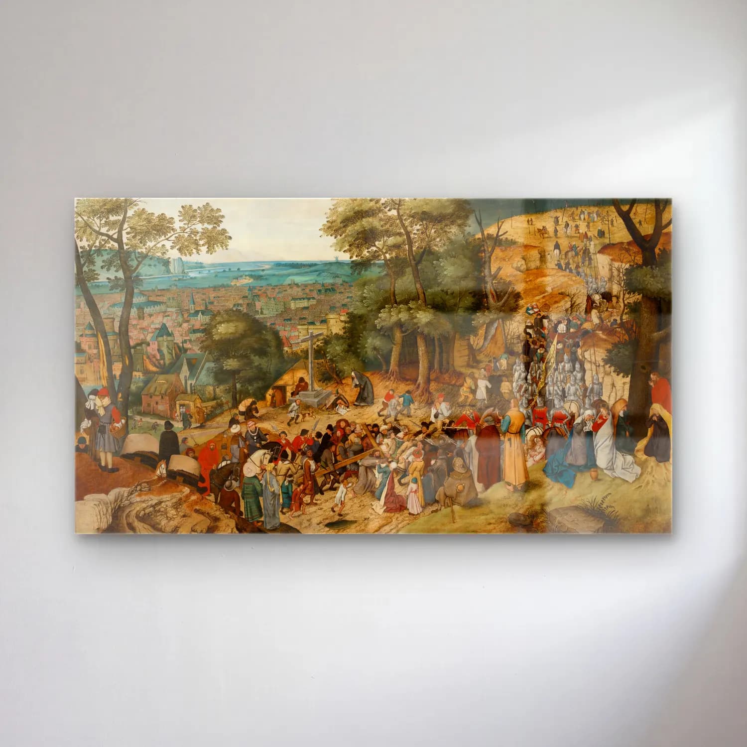 Pieter Brueghel The Younger – Visit to the Peasants cam tablo — Pieter Brueghel The Younger – Visit to the Peasants — yağlı boya dini sahne