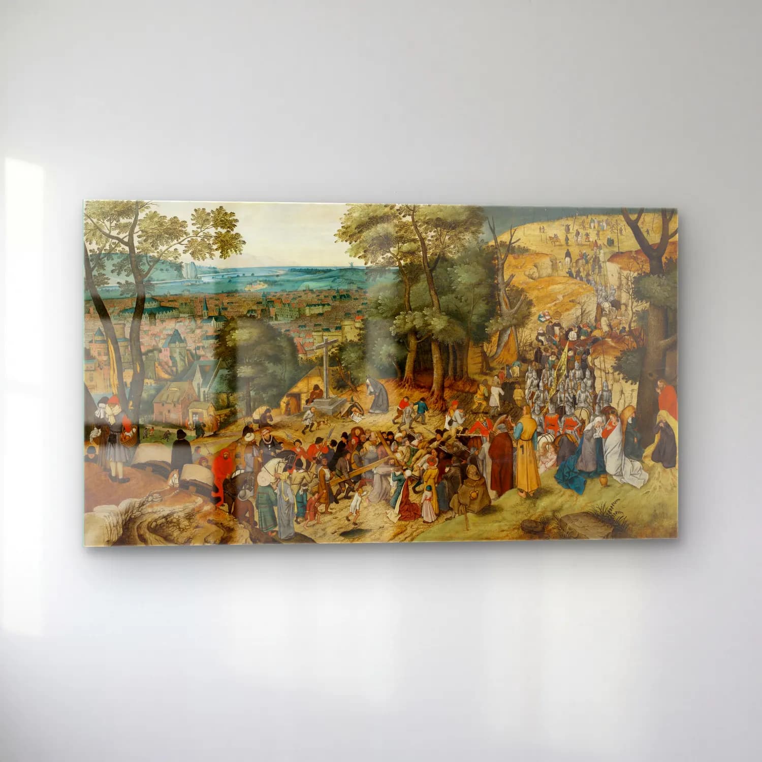 Pieter Brueghel The Younger – Visit to the Peasants cam tablo — sol açıdan görünüm