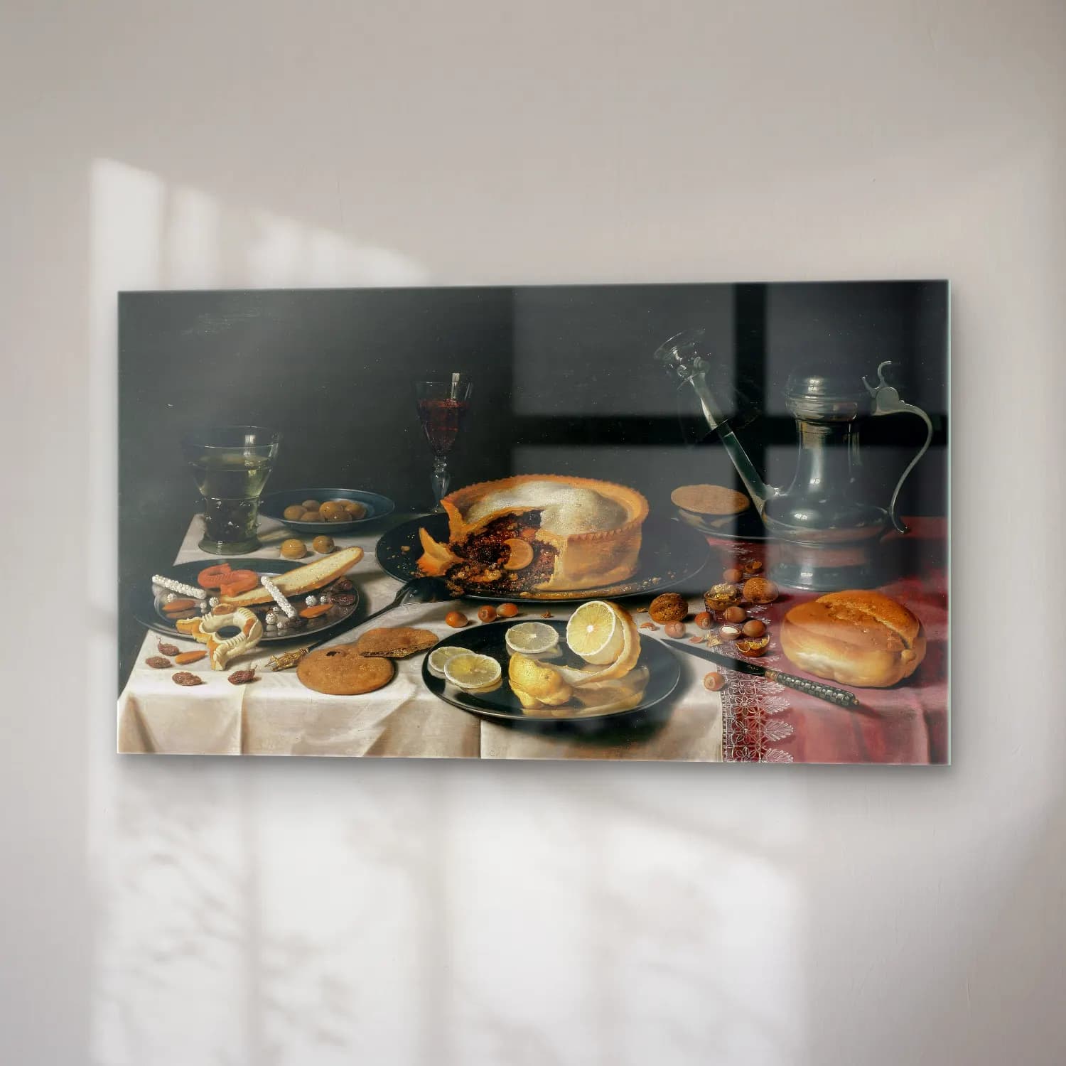 Pieter Claesz – Still Life cam tablo — sağ açıdan görünüm