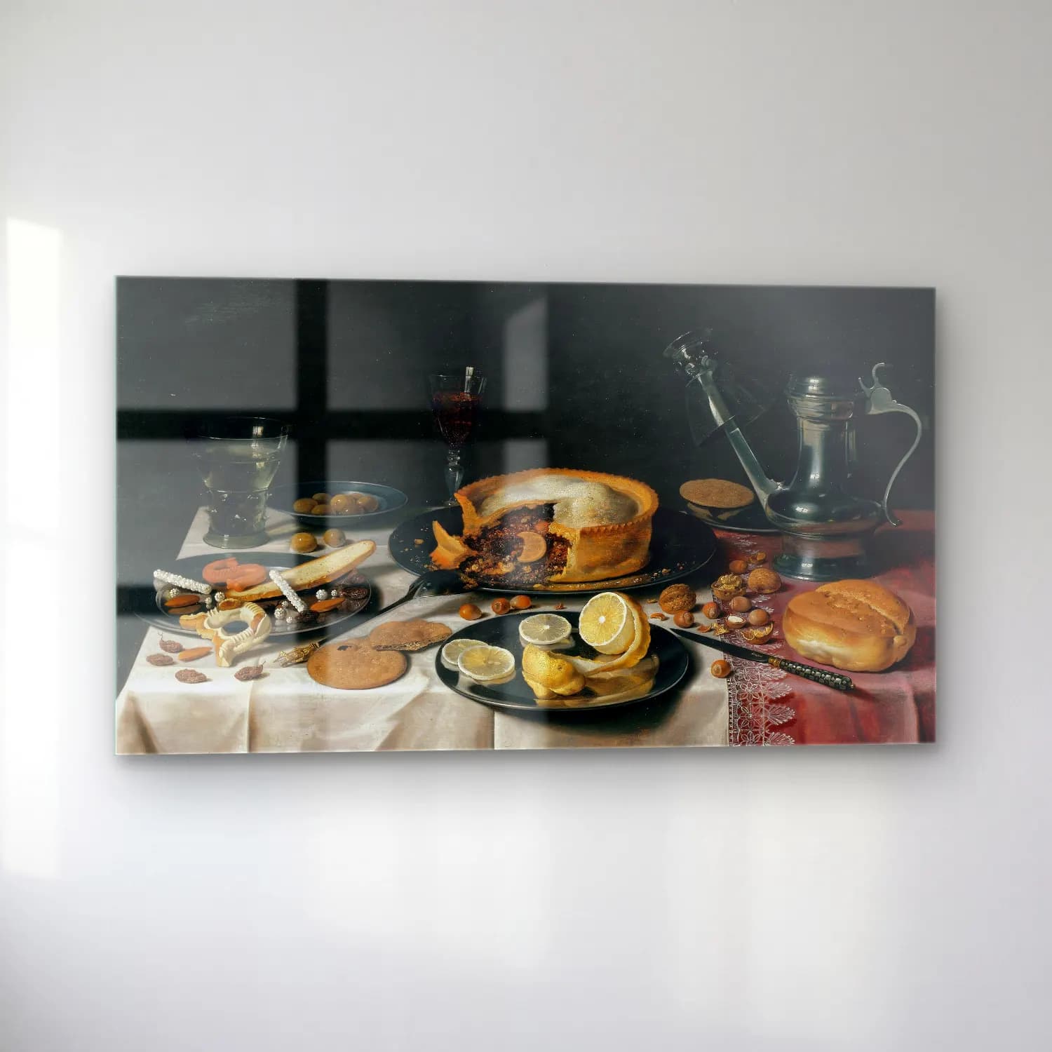 Pieter Claesz – Still Life cam tablo — sol açıdan görünüm