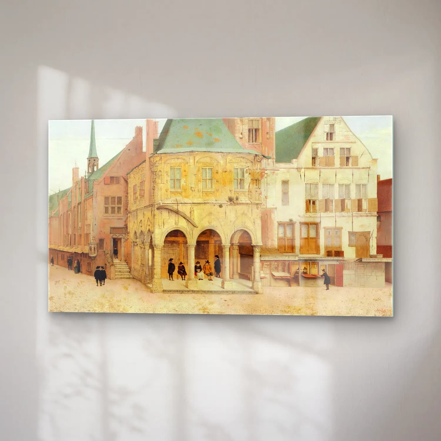 Pieter Jansz Saenredam – The Old Town Hall of Amsterdam cam tablo — sağ açıdan görünüm
