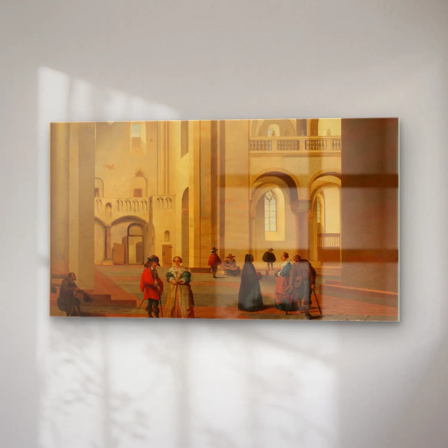 Pieter Jansz Saenredam – The Transept of the Mariakerk in Utrecht, seen from the… cam tablo — sağ açıdan görünüm