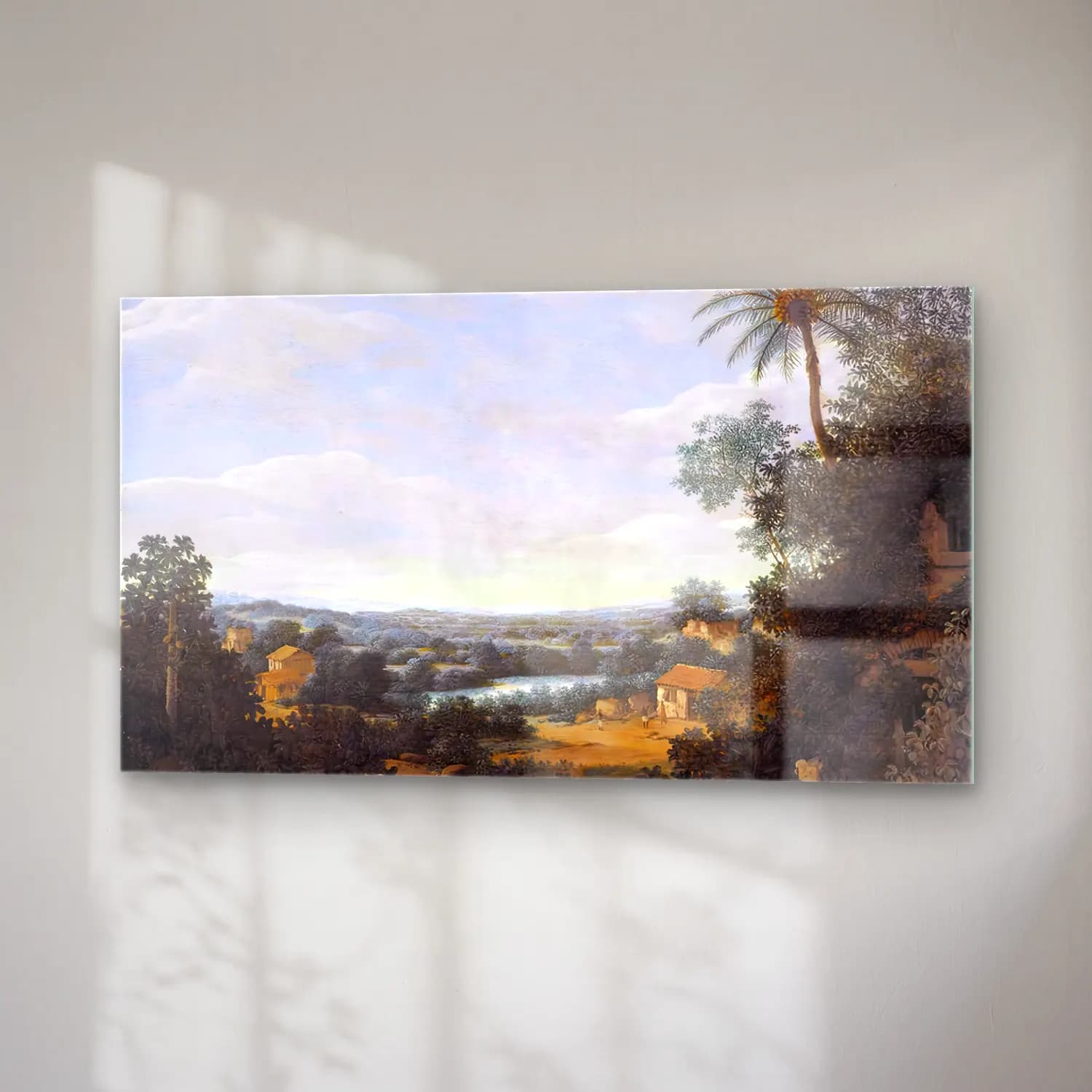 Frans Post – Brazilian Landscape with Labourers cam tablo — sağ açıdan görünüm