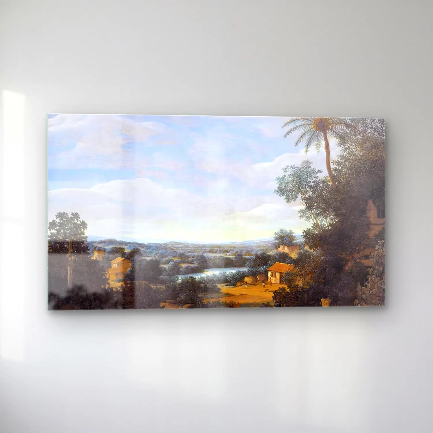 Frans Post – Brazilian Landscape with Labourers cam tablo — sol açıdan görünüm