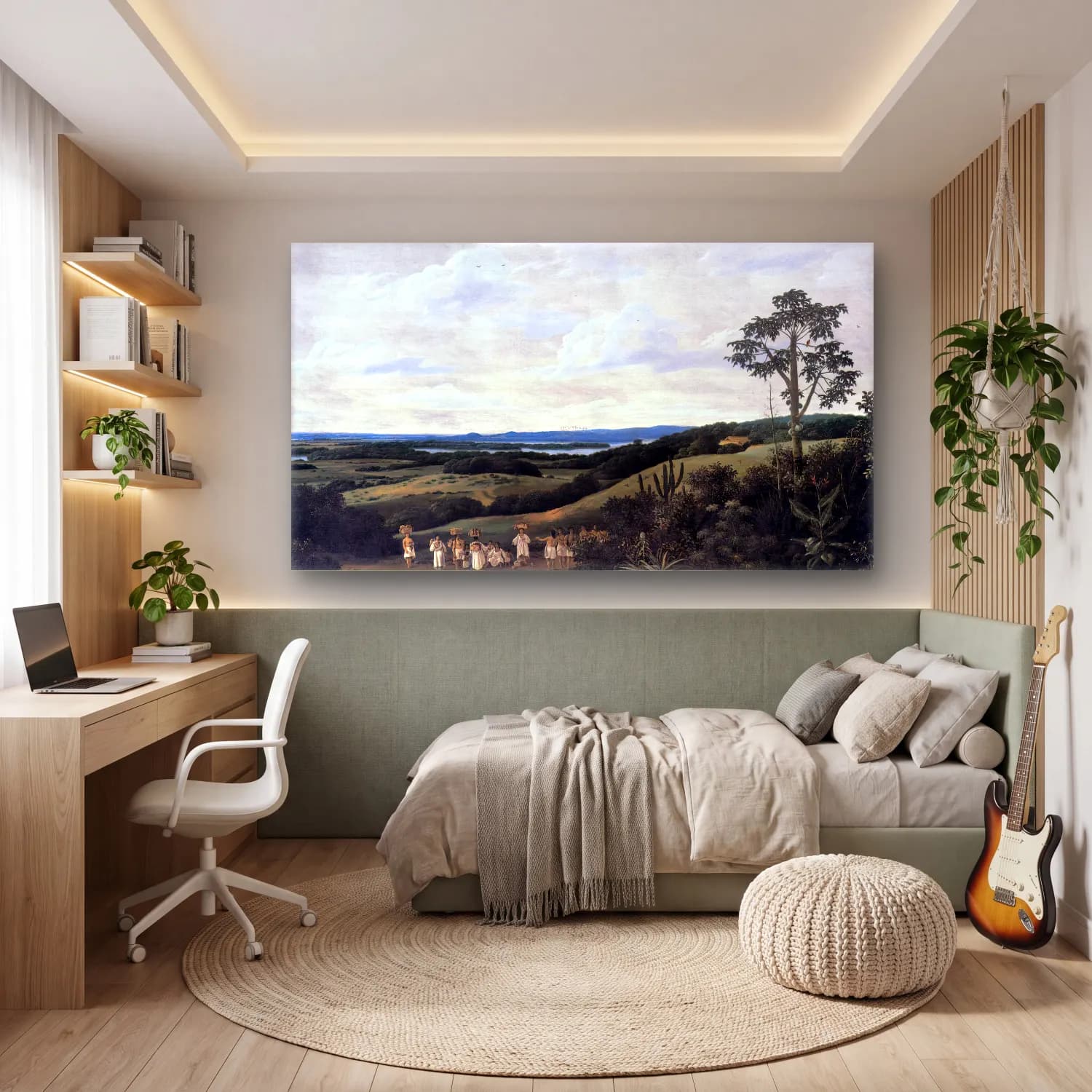 Frans Post – Brazilian Landscape cam tablo — genç odasında